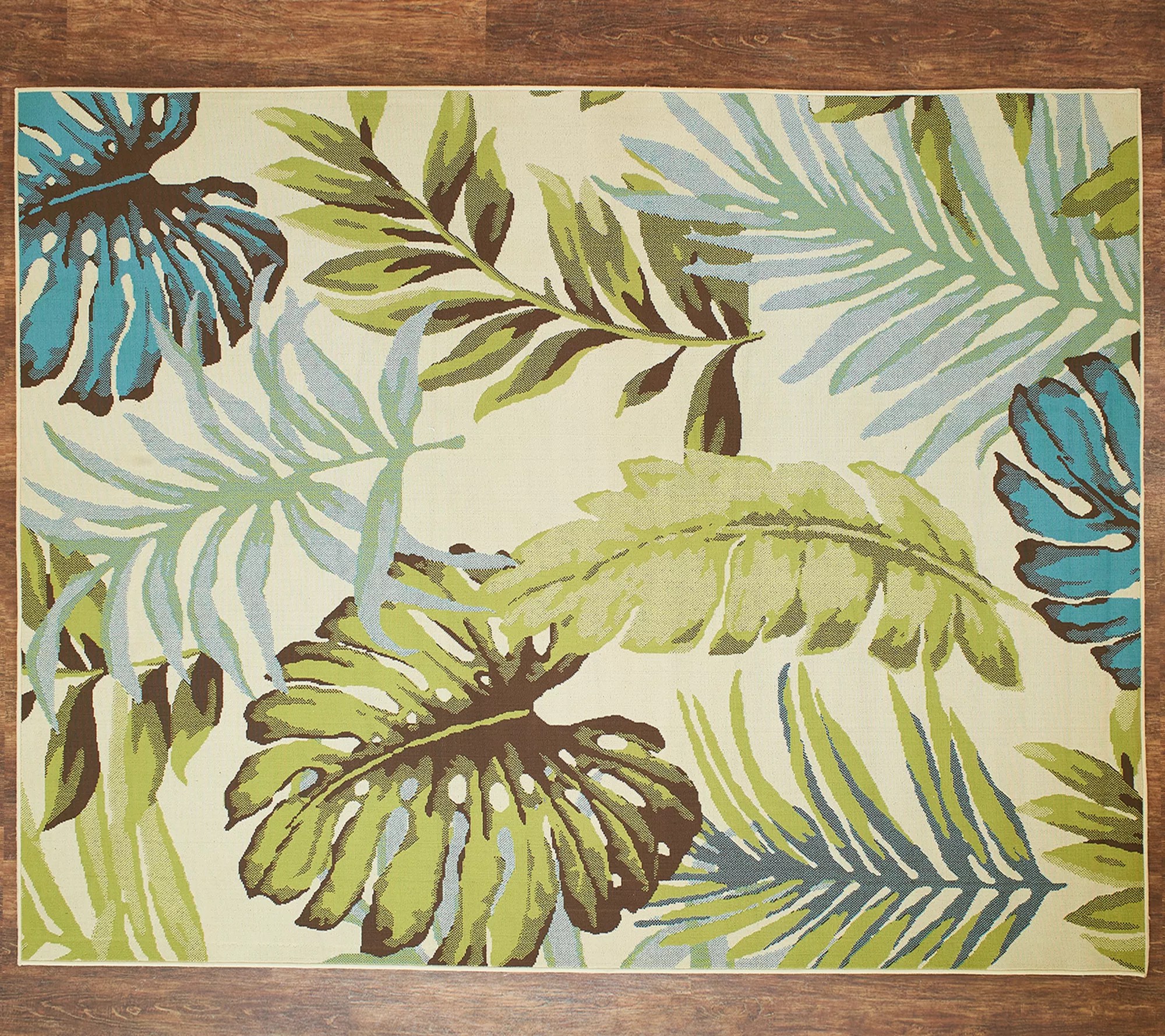 "As Is" Tommy Bahama 7'8" x 10'Palm Leaves Indoor/ Outdoor Rug