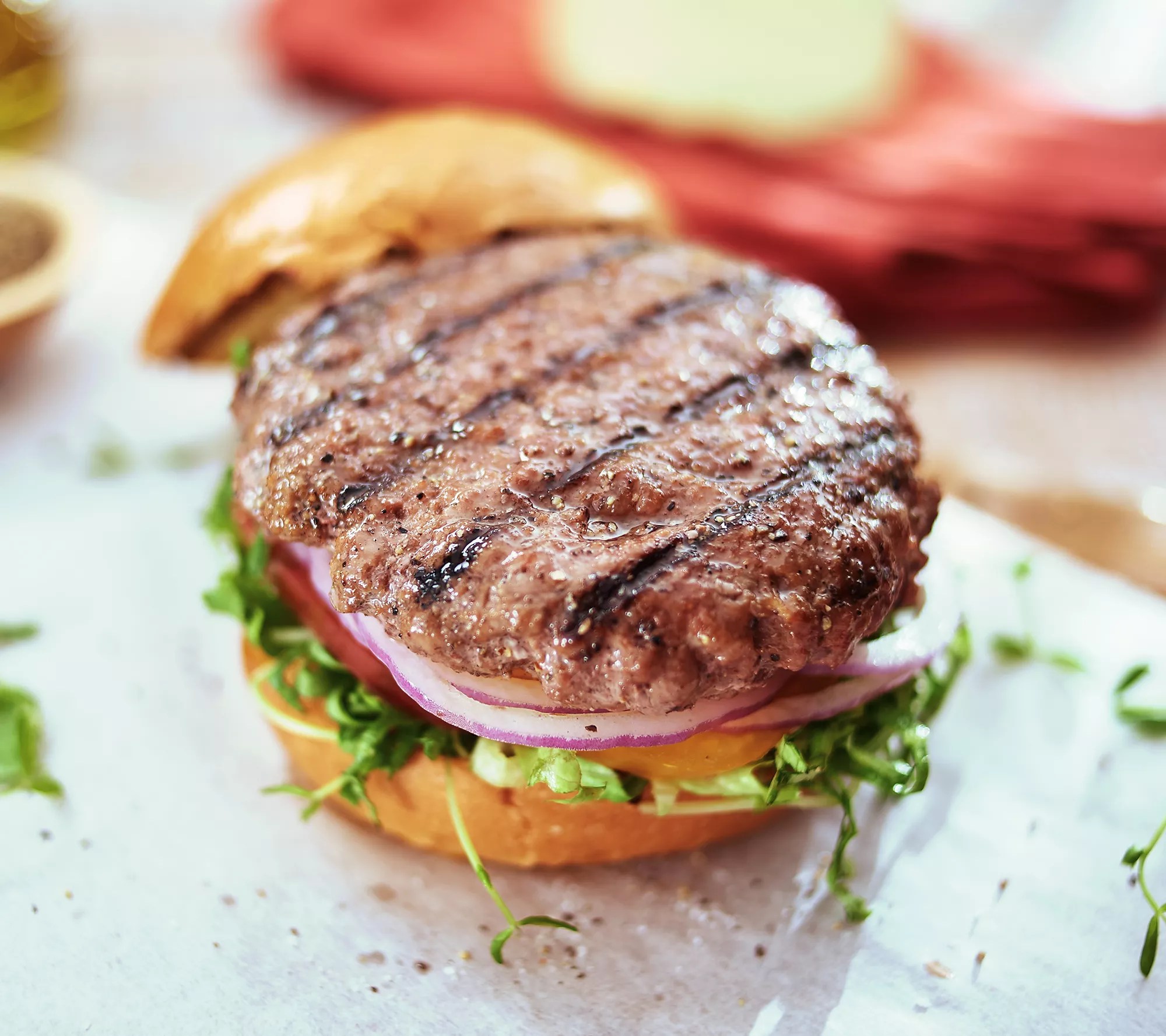 Rastelli (12) or (24) 5.3oz Black Angus Beef Triple Blended Burger