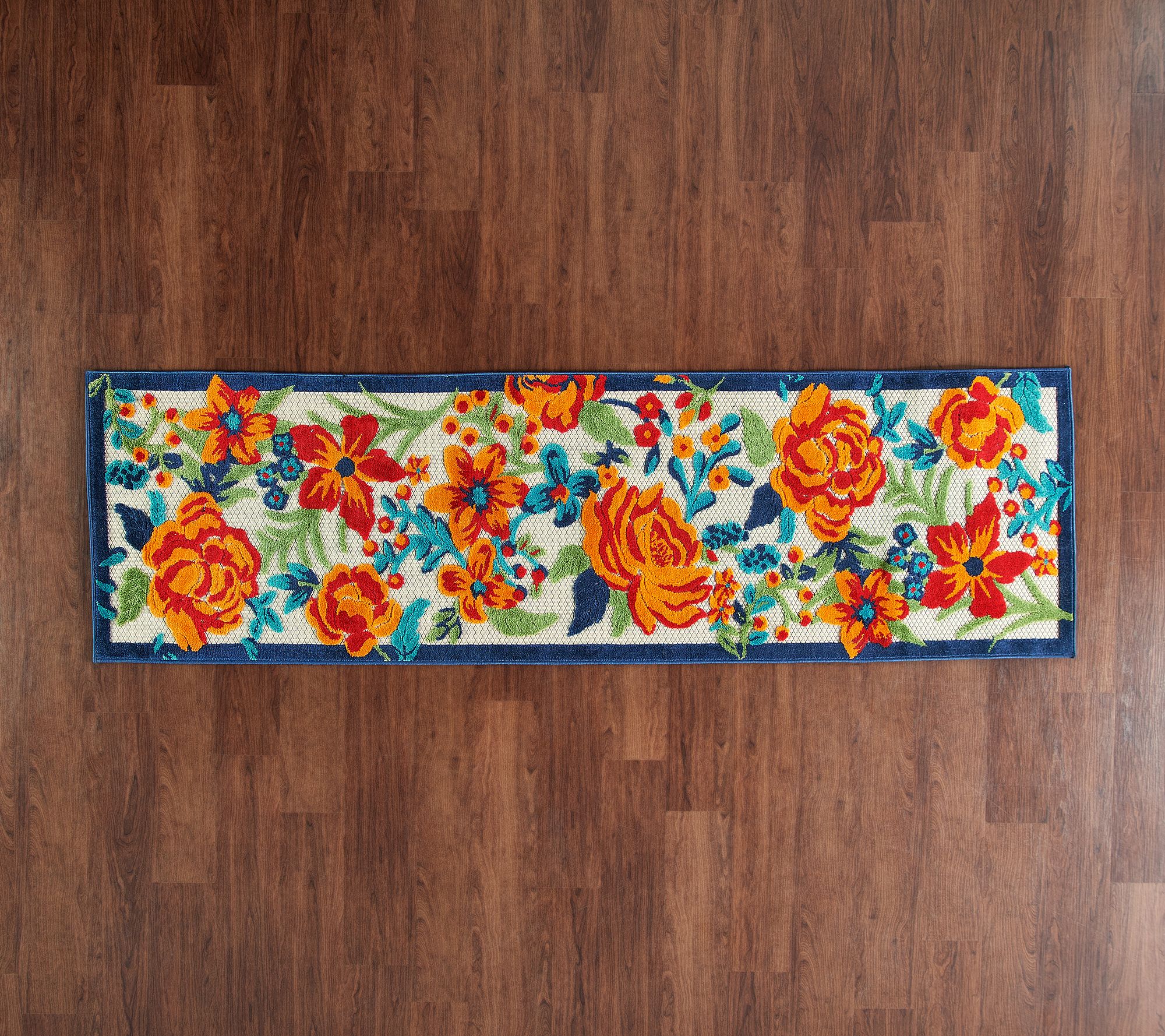 Nourison 2'2" x 7'6" Romantic Garden Indoor/Outdoor HighLow Rug