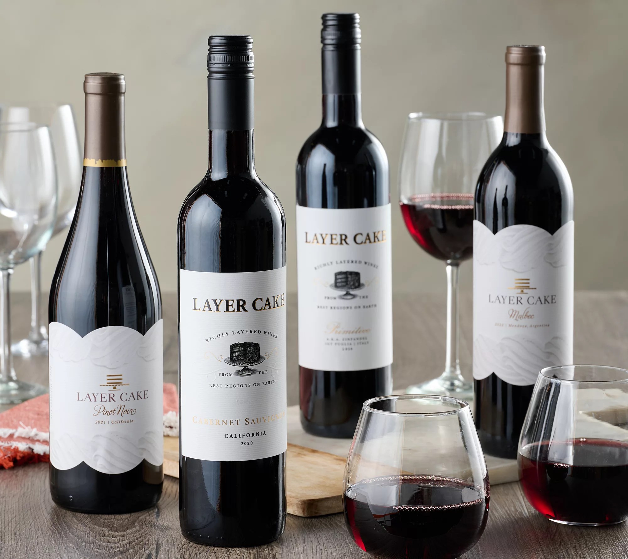 Vintage Wine Estates 12Bottle Layer Cake Red Wine Set