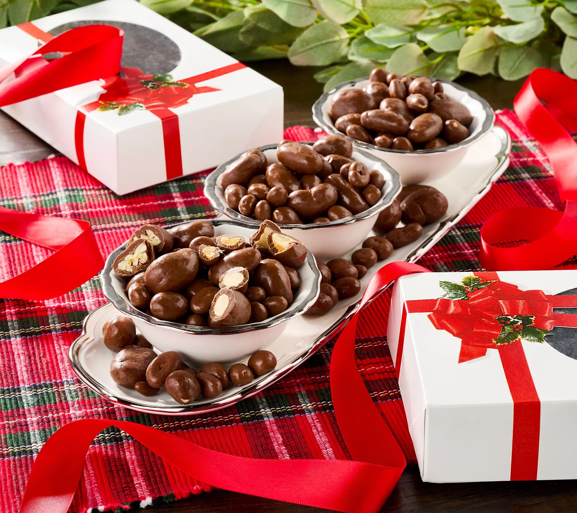 Old World Gourmet Nuts (2) 8oz Chocolate Covered Nuts