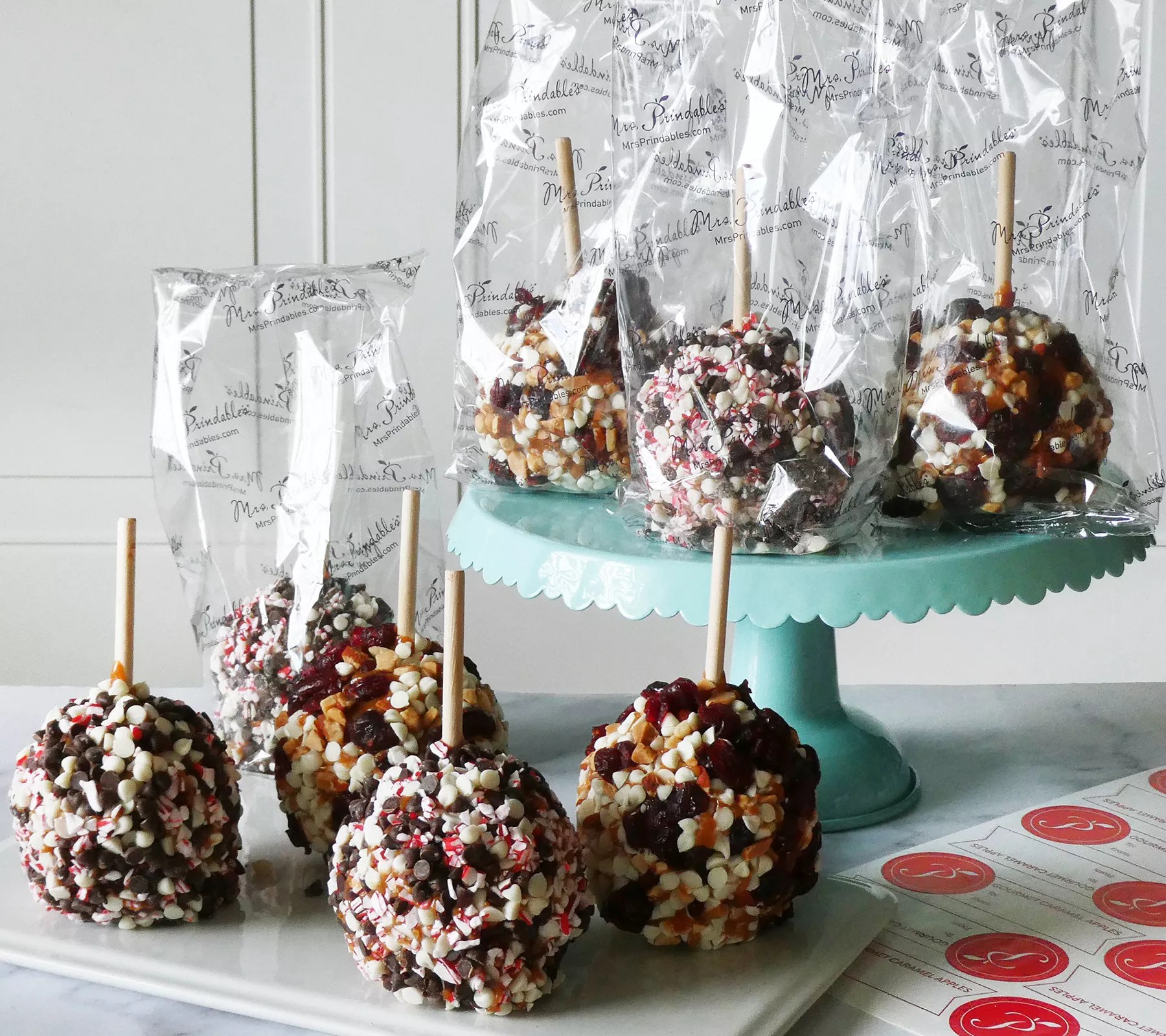 SH11/18 Mrs. Prindables 8pc Individual Festive Apples Assortment