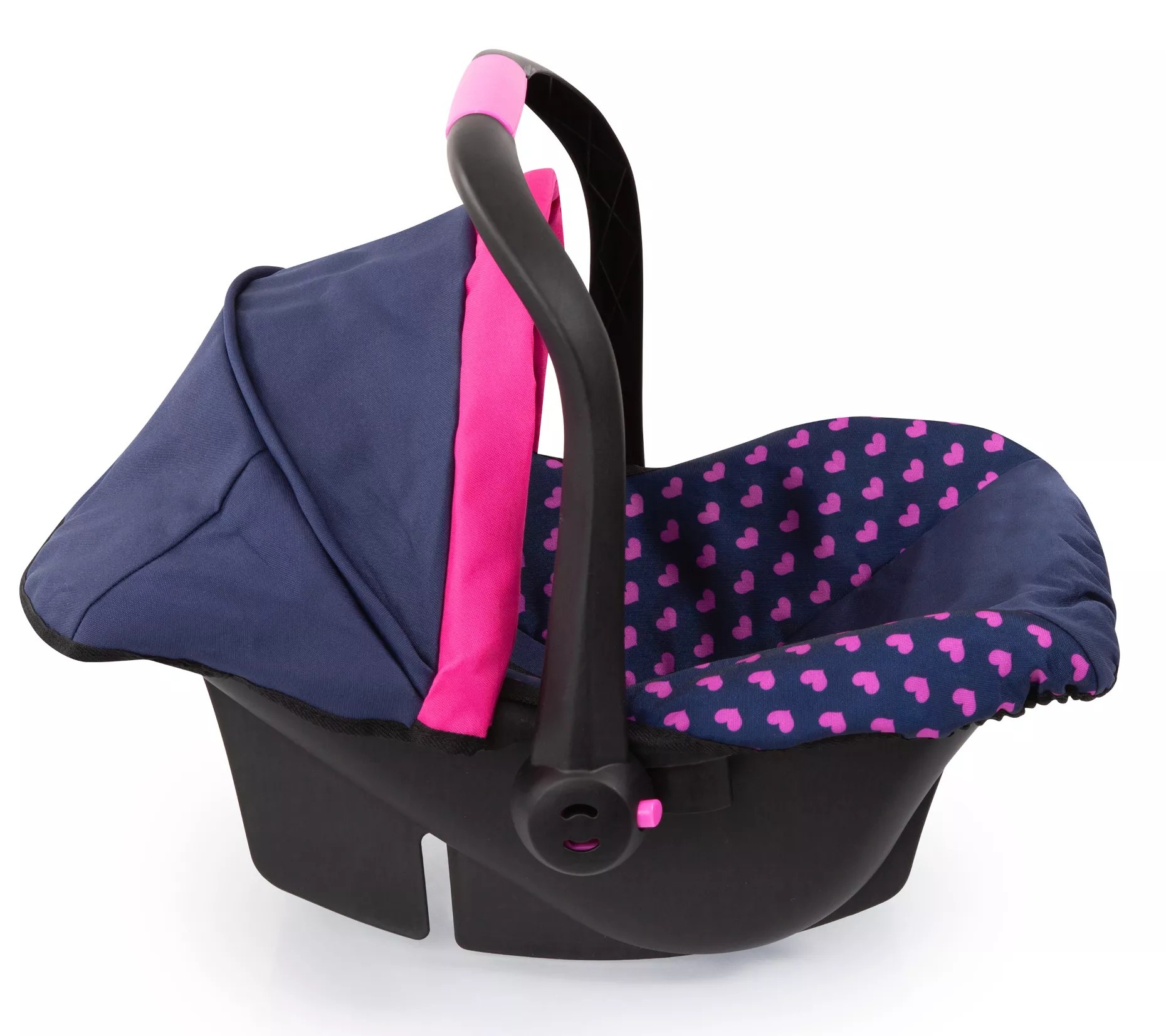 Baby Doll Deluxe Car Seat with Canopy Blue & Pi nk