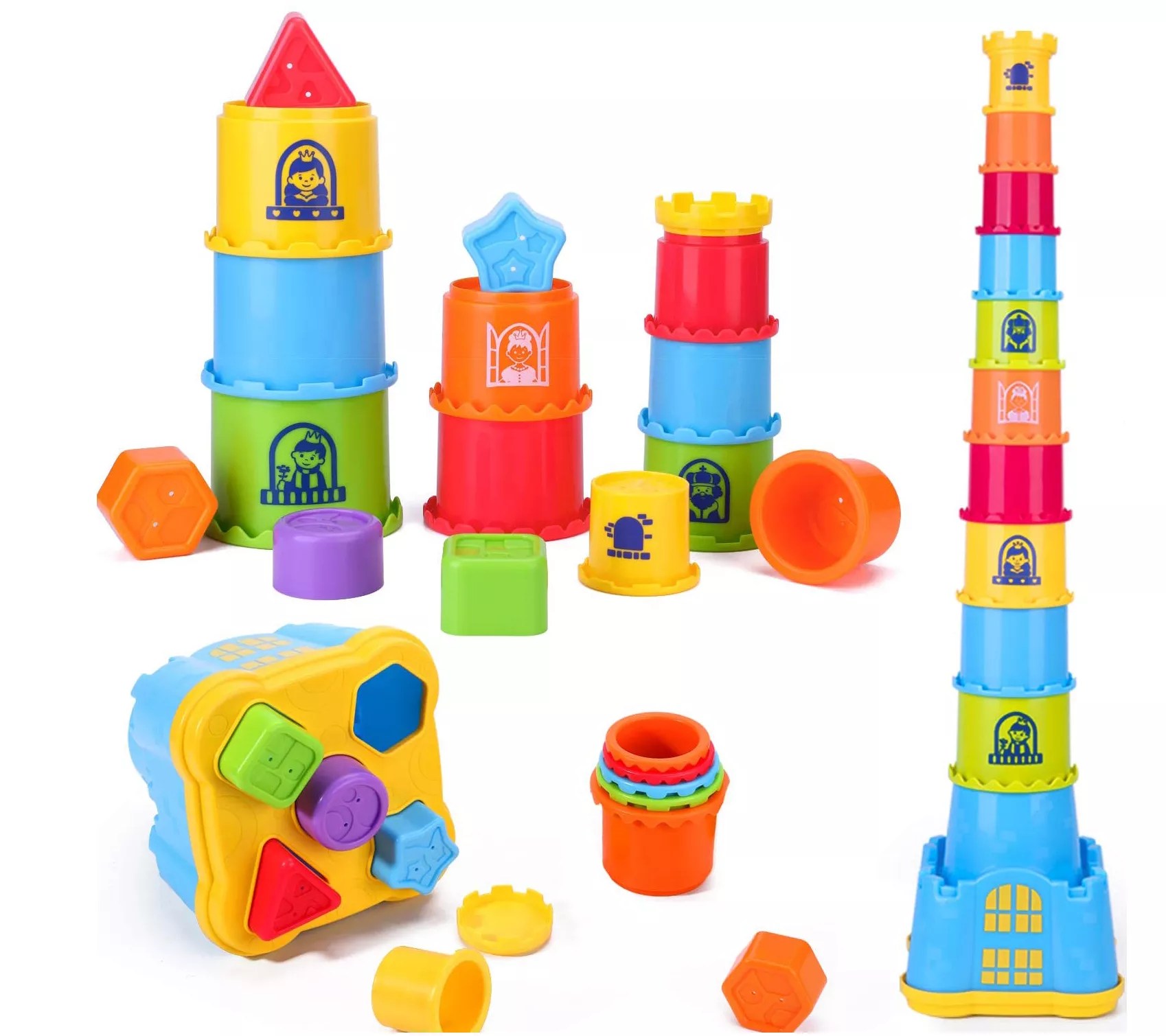 iPlay, iLearn Baby Stacking Toys Toddler Nesting Stack Cups
