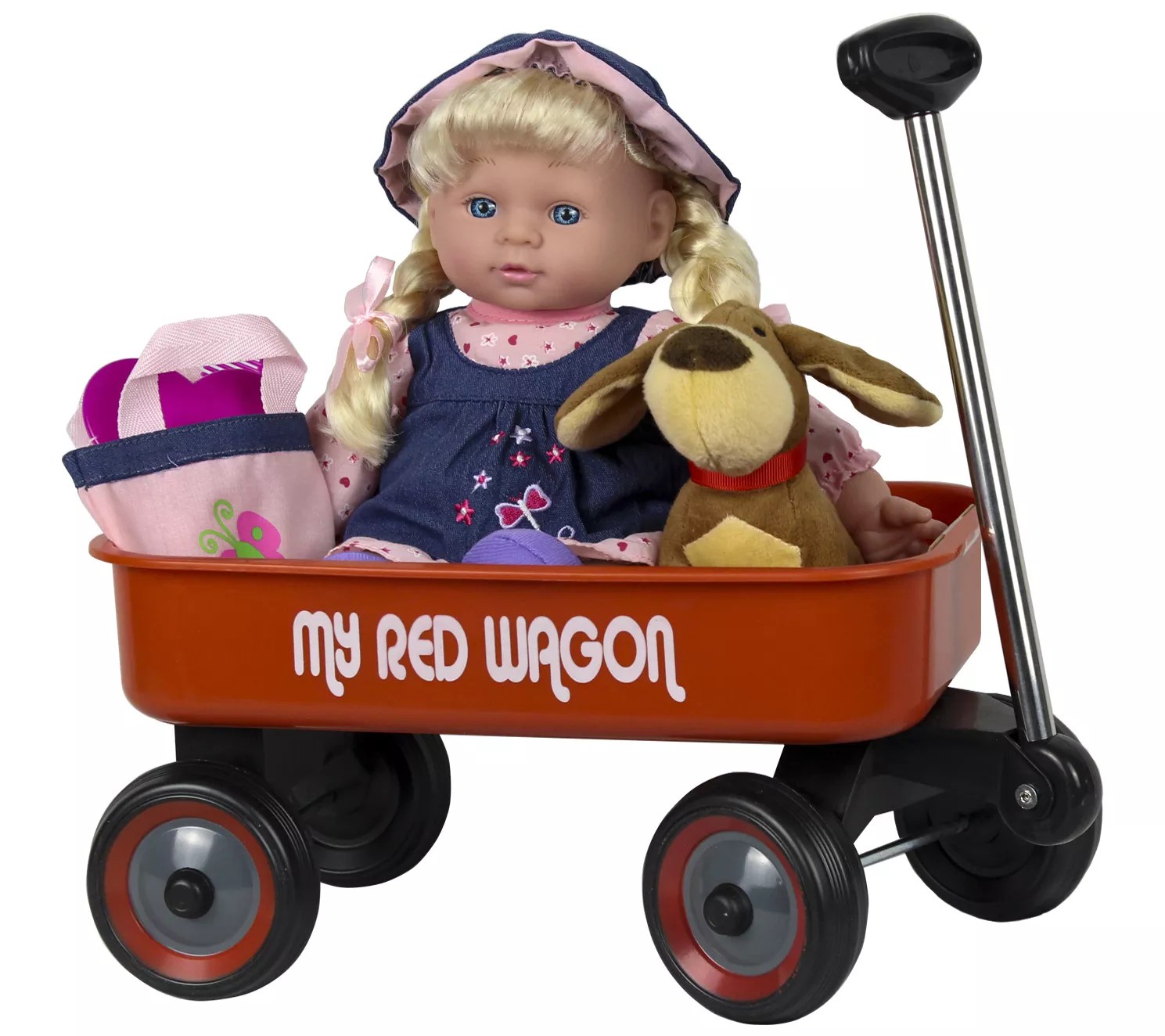 Kid Concepts Baby Doll with Wagon Playset