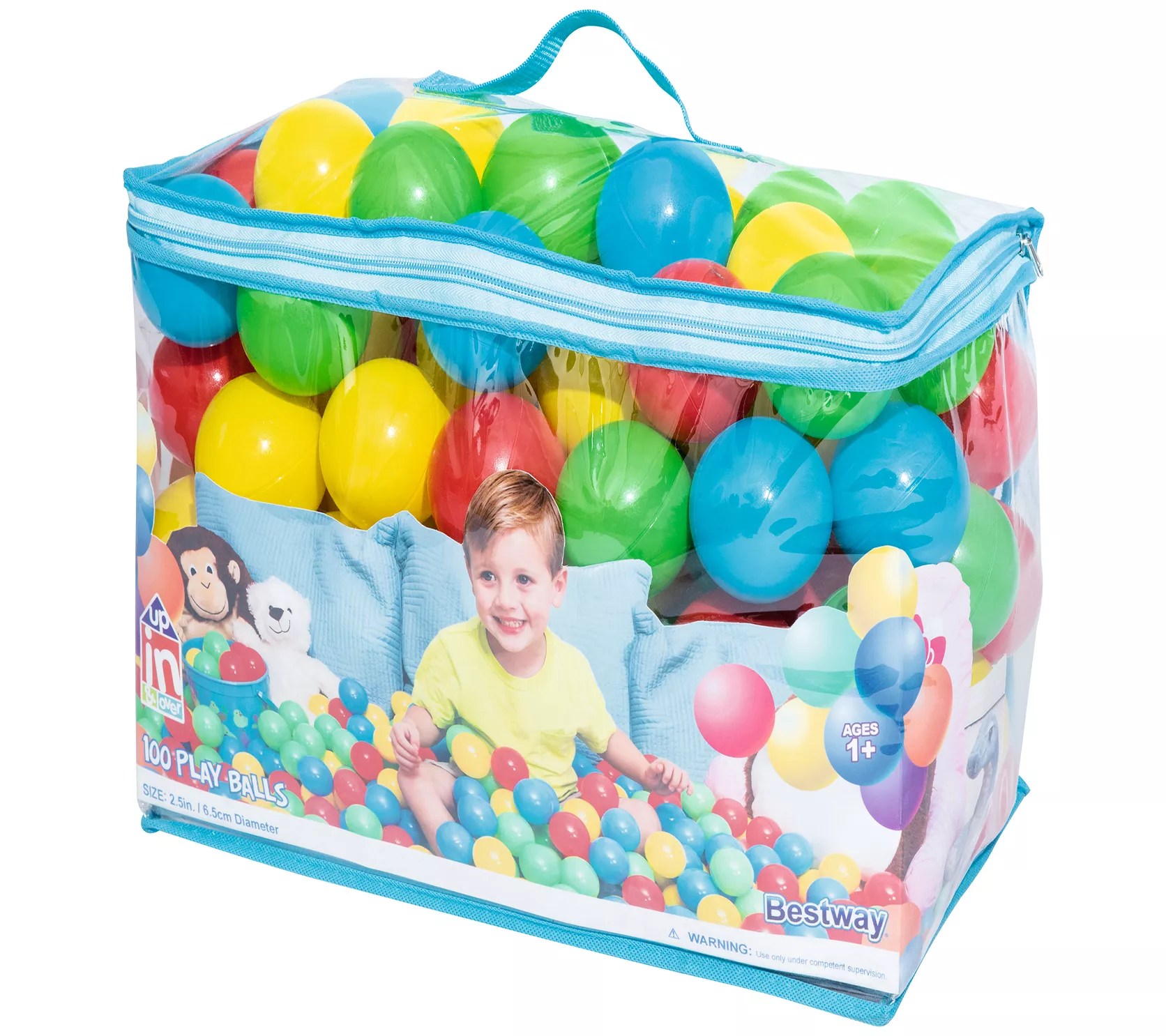 Bestway Up, In, and Over Splash and Play Balls, 100 Count