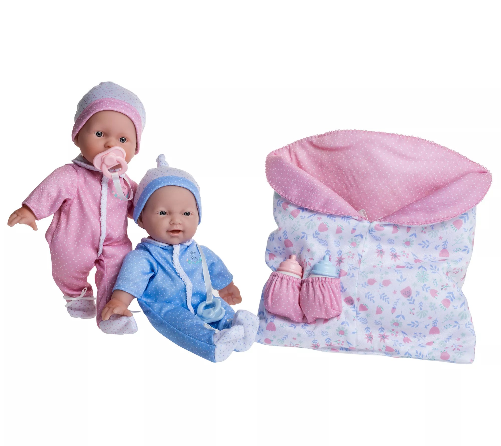 JC Toys La Baby Mini Soft Body Twin Baby Doll Set