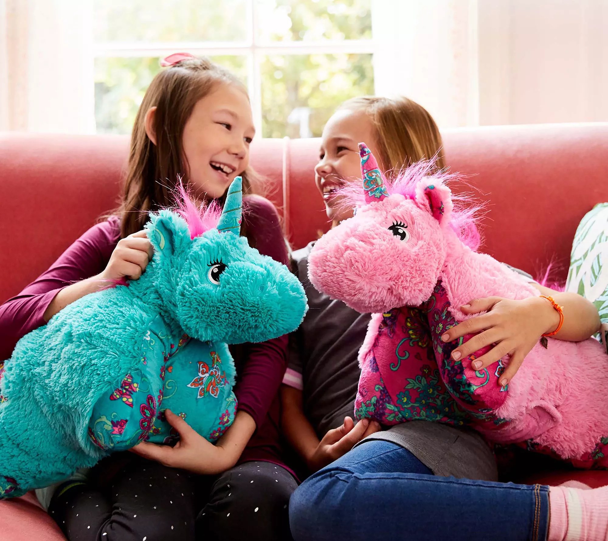 Pillow Pets Colorful Pink Unicorn