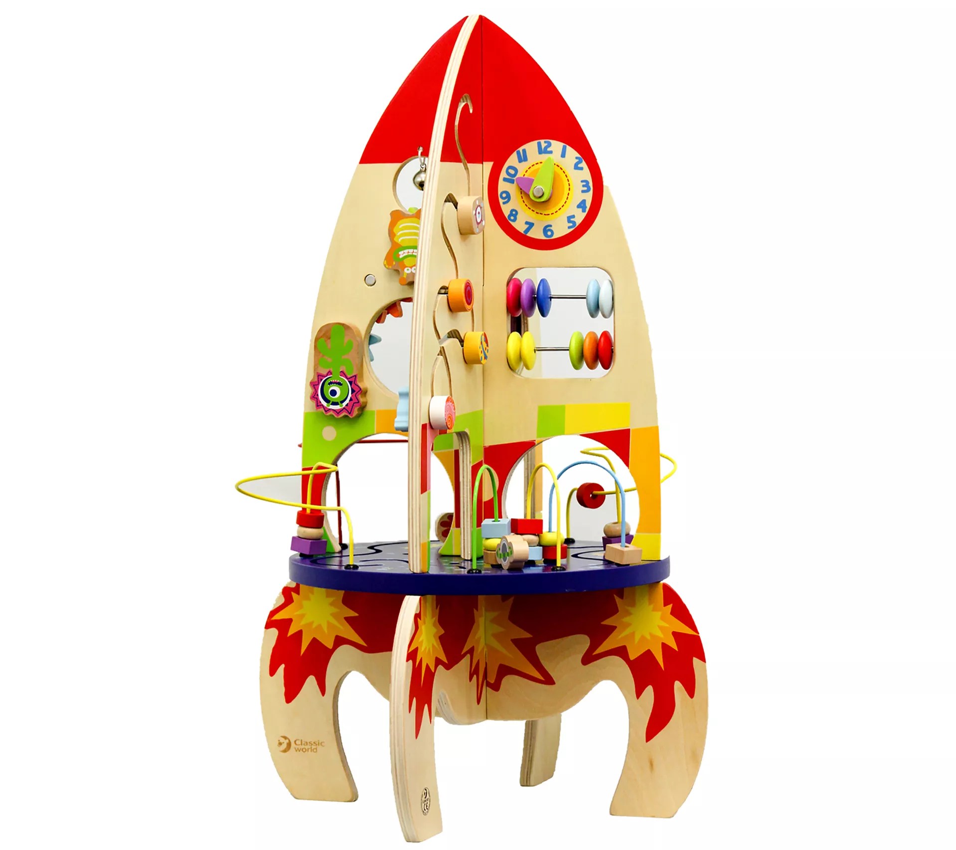 Classic World Toys Wood Multi Activity Rocket