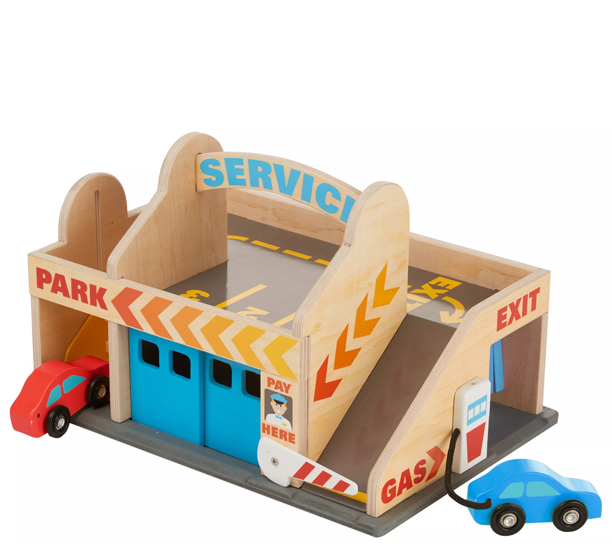 Melissa & Doug Service Station Parking Garage