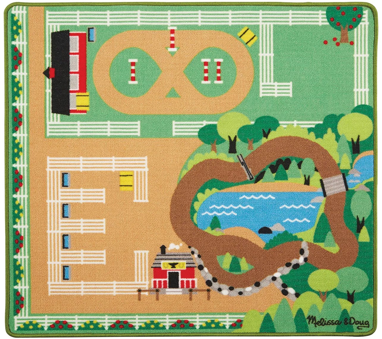 Melissa & Doug Round the Ranch Horse Rug