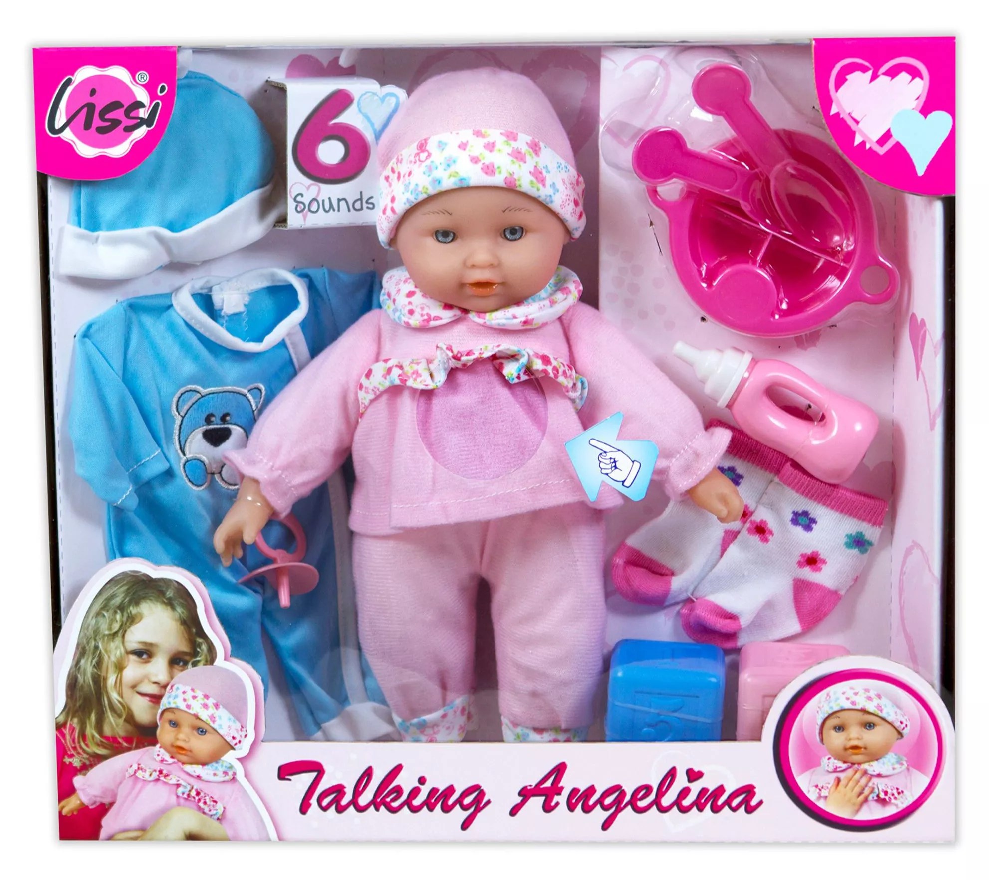 Lissi Doll 11" Talking Baby Set