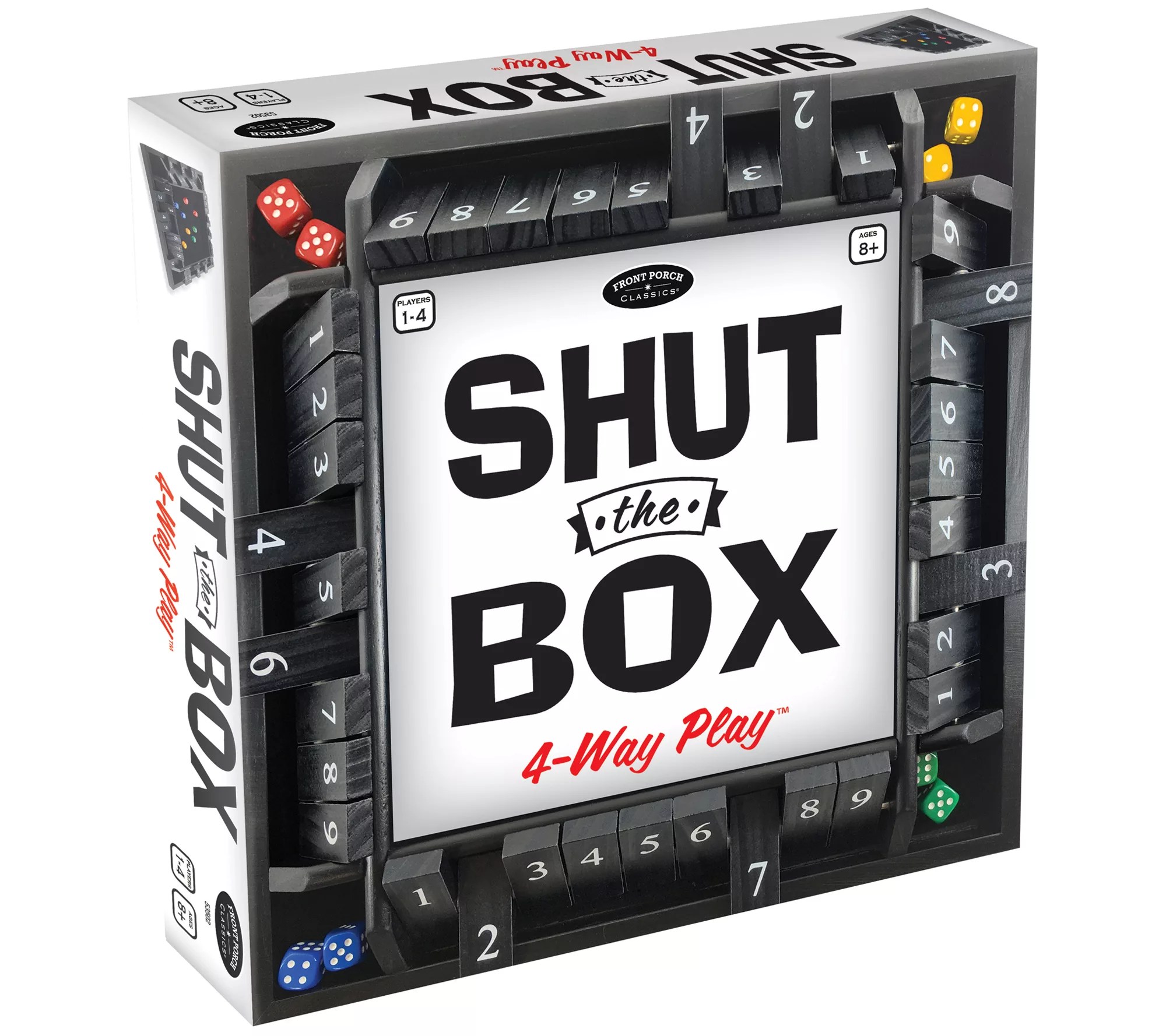 Front Porch Classics Shut the Box 4Way Play Family Game