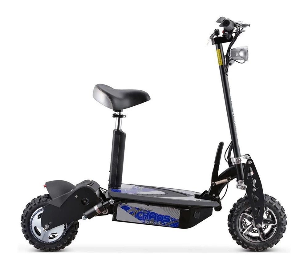 MotoTec Chaos 2000w 60v Lithium Electric Scooter Black