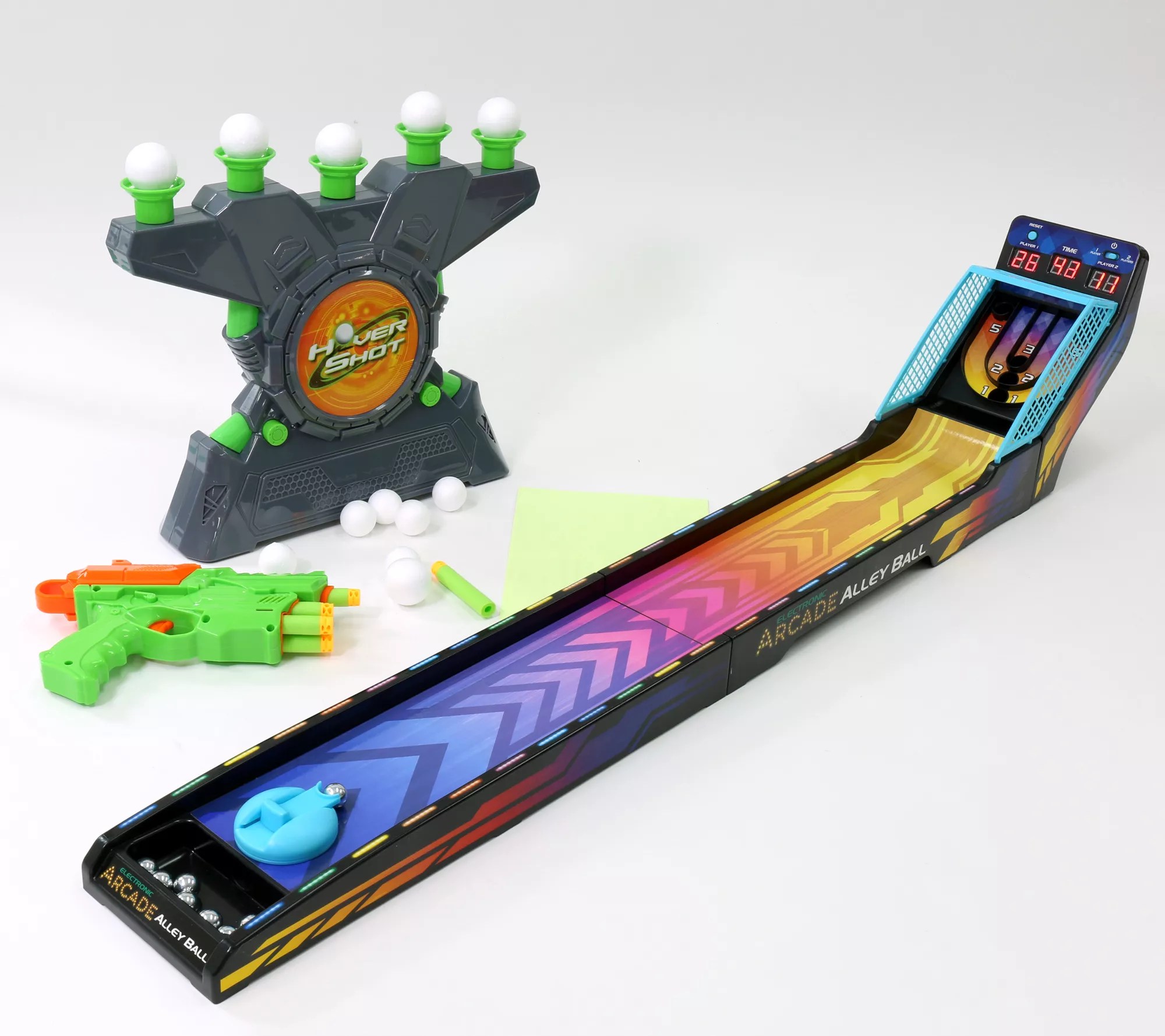 "As Is" Electronic Hover Shot & Neon AlleyBall Arcade Games
