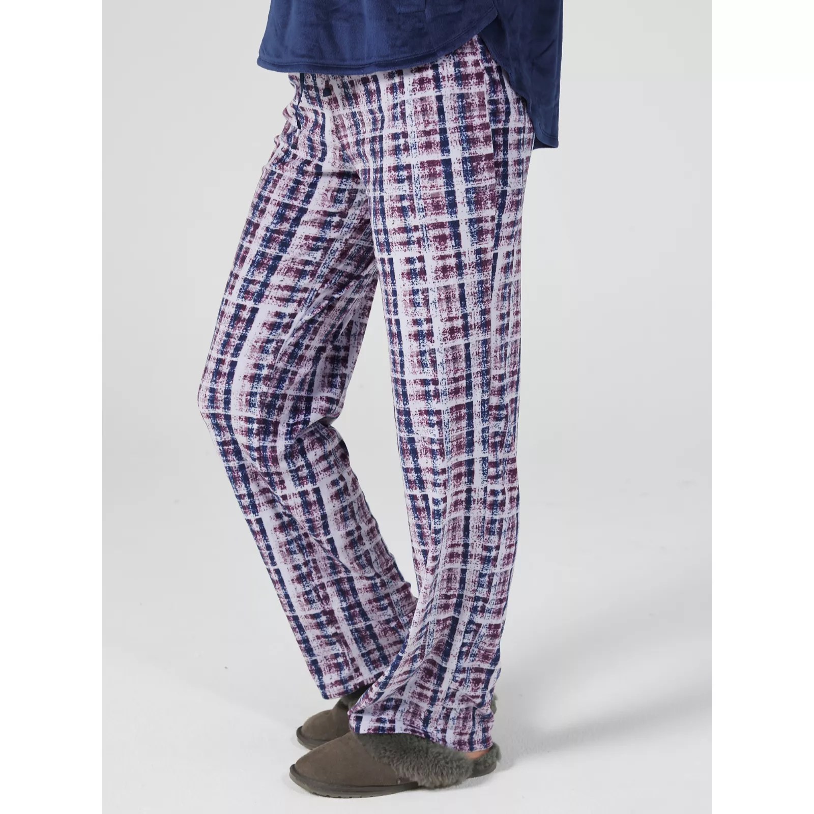 Cuddl Duds Ultra Plush Velvet Fleece PJ Set QVC UK