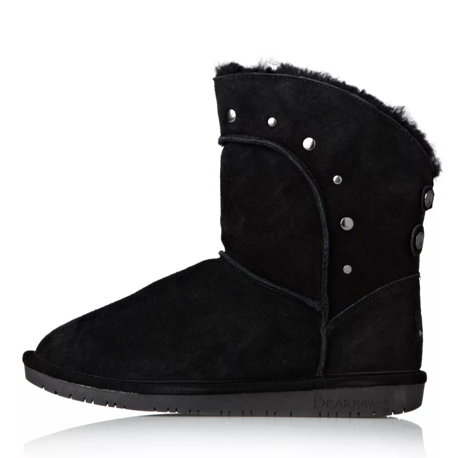 Bearpaw Charlize Stud Detail Sheepskin Boot QVC UK