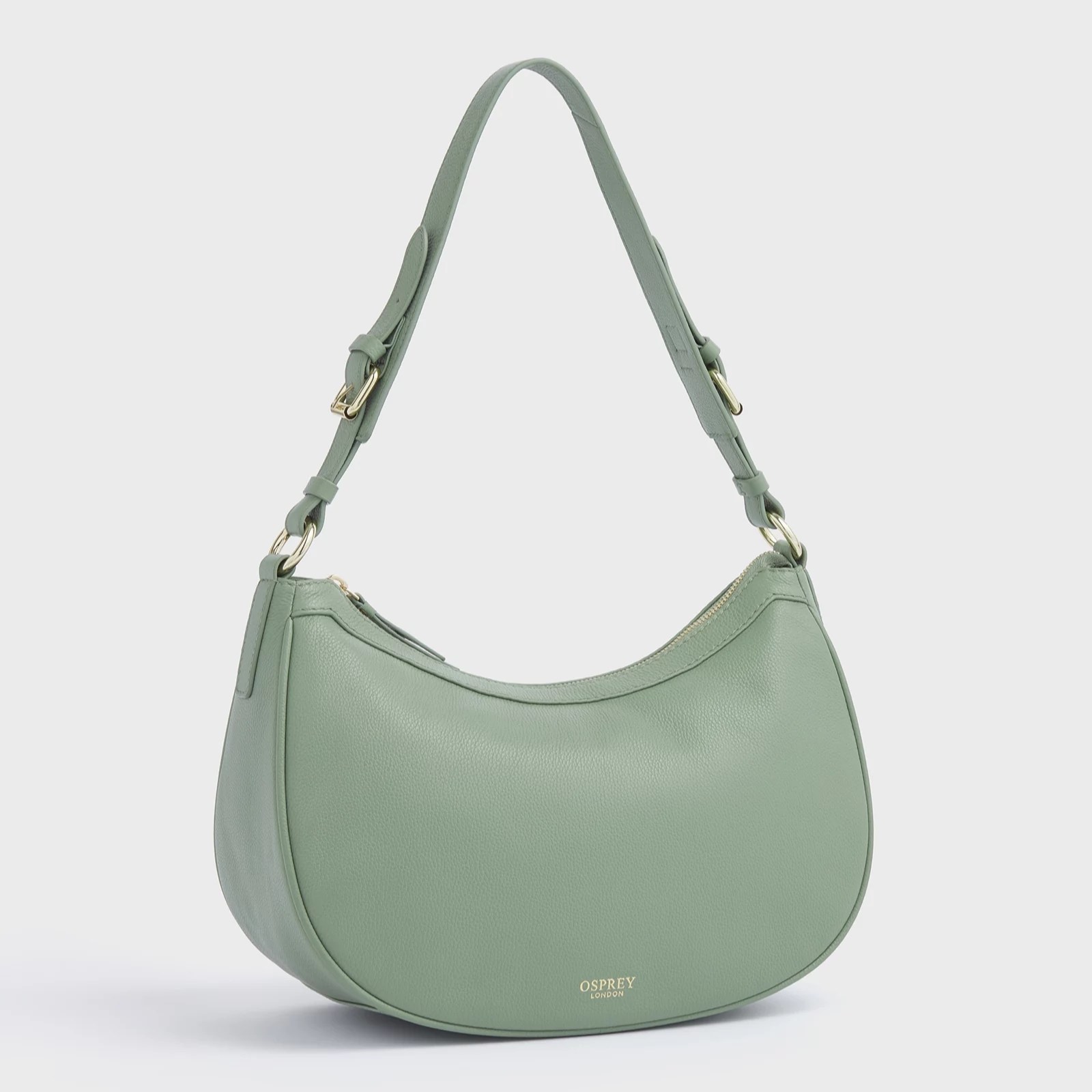 Osprey London Saddle Leather Hobo Bag QVC UK
