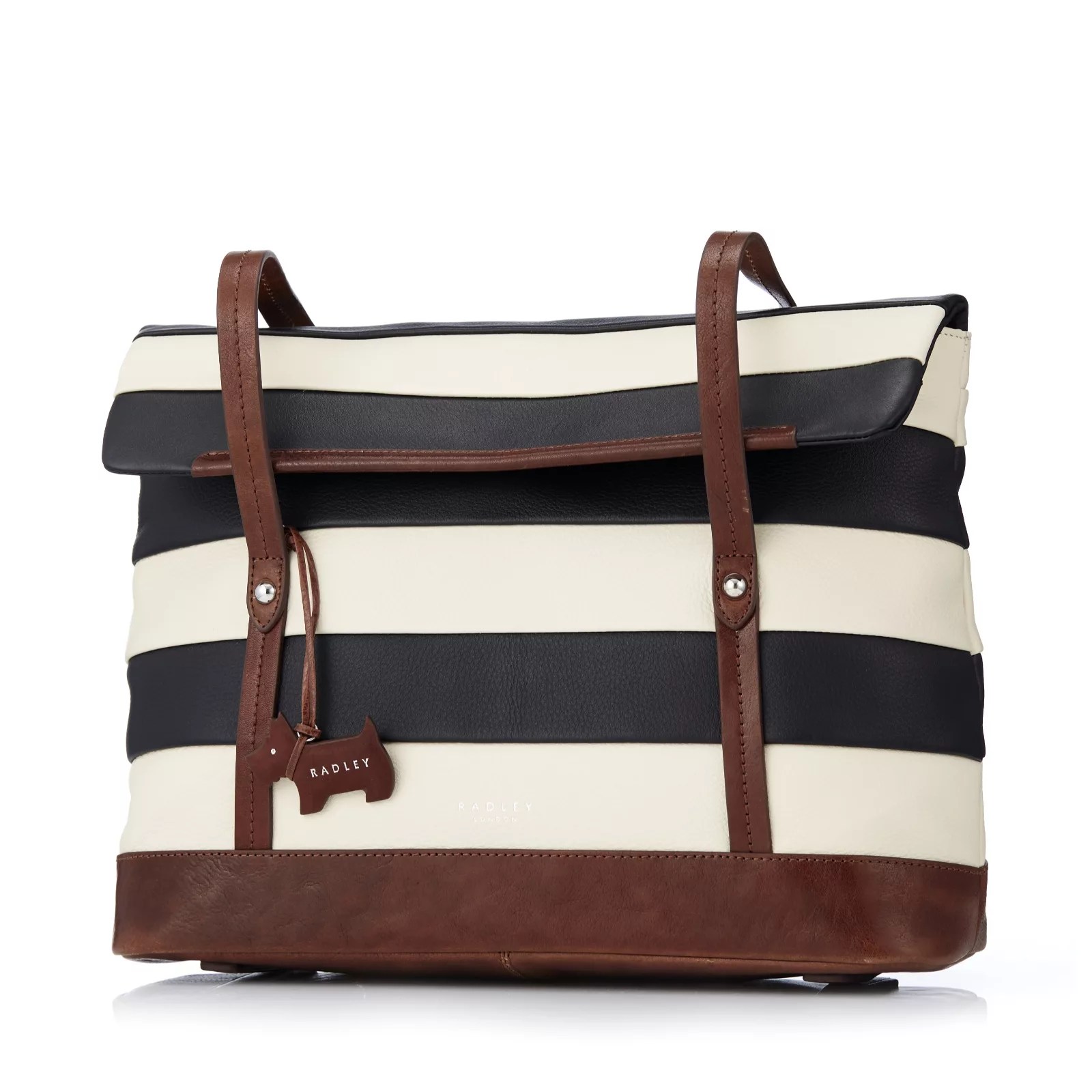 Radley London Babington Stripe Medium Shoulder Bag QVC UK
