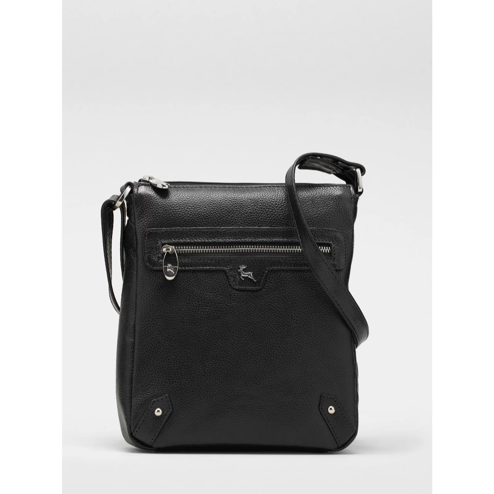 Ashwood Medium Zip Front Leather Crossbody Bag QVC UK