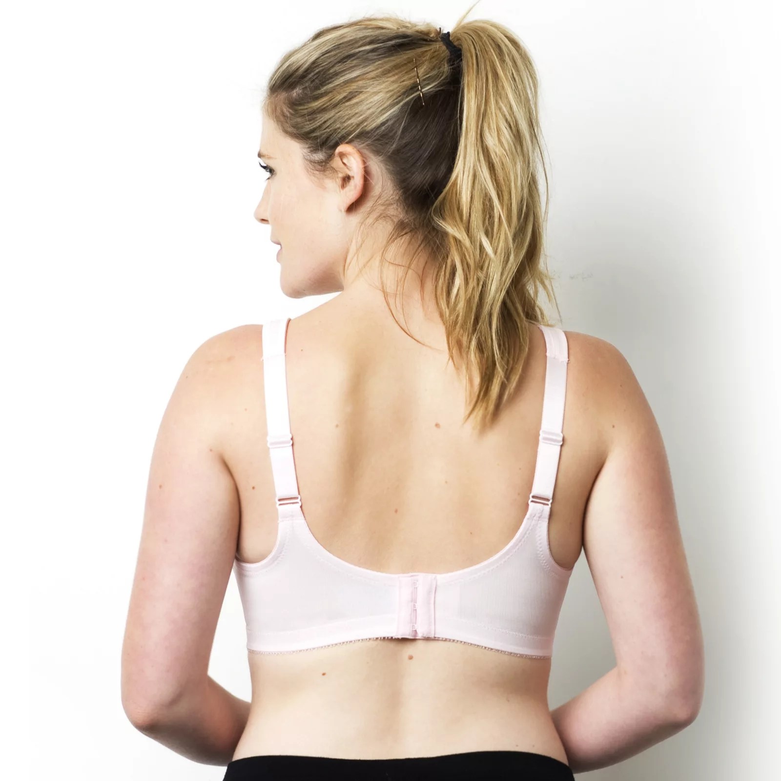 Glamorise Magic Lift Full Figure Minimizer Bra in Pale Pink QVC UK