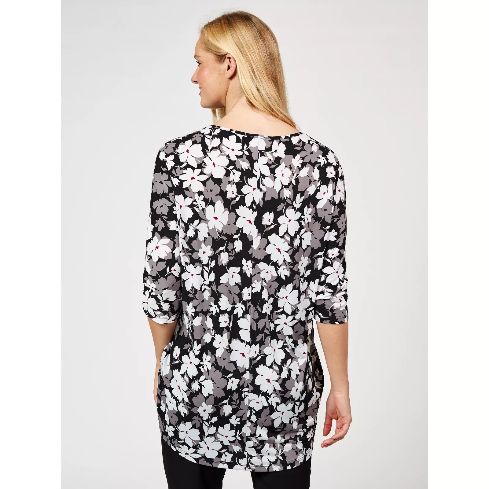 Kim & Co Brazil Jersey Tunic with Pockets QVC UK