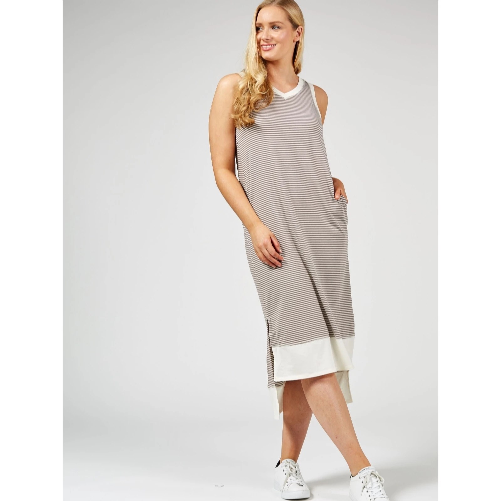 Outlet ModernSoul Loungewear Petite Maxi Tank Dress QVC UK