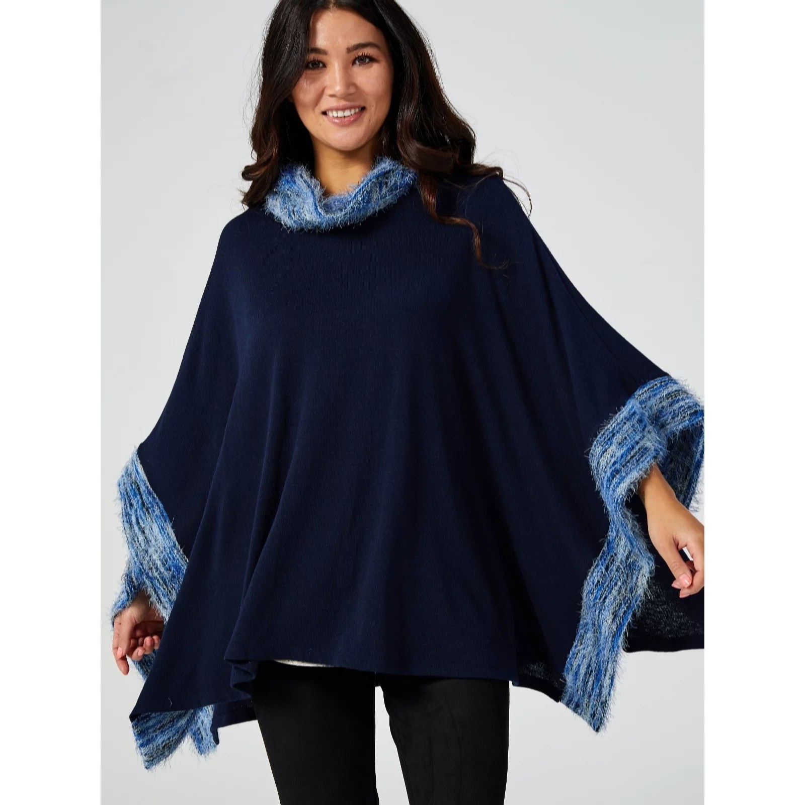Outlet Mr Max Cowl Neck Poncho QVC UK