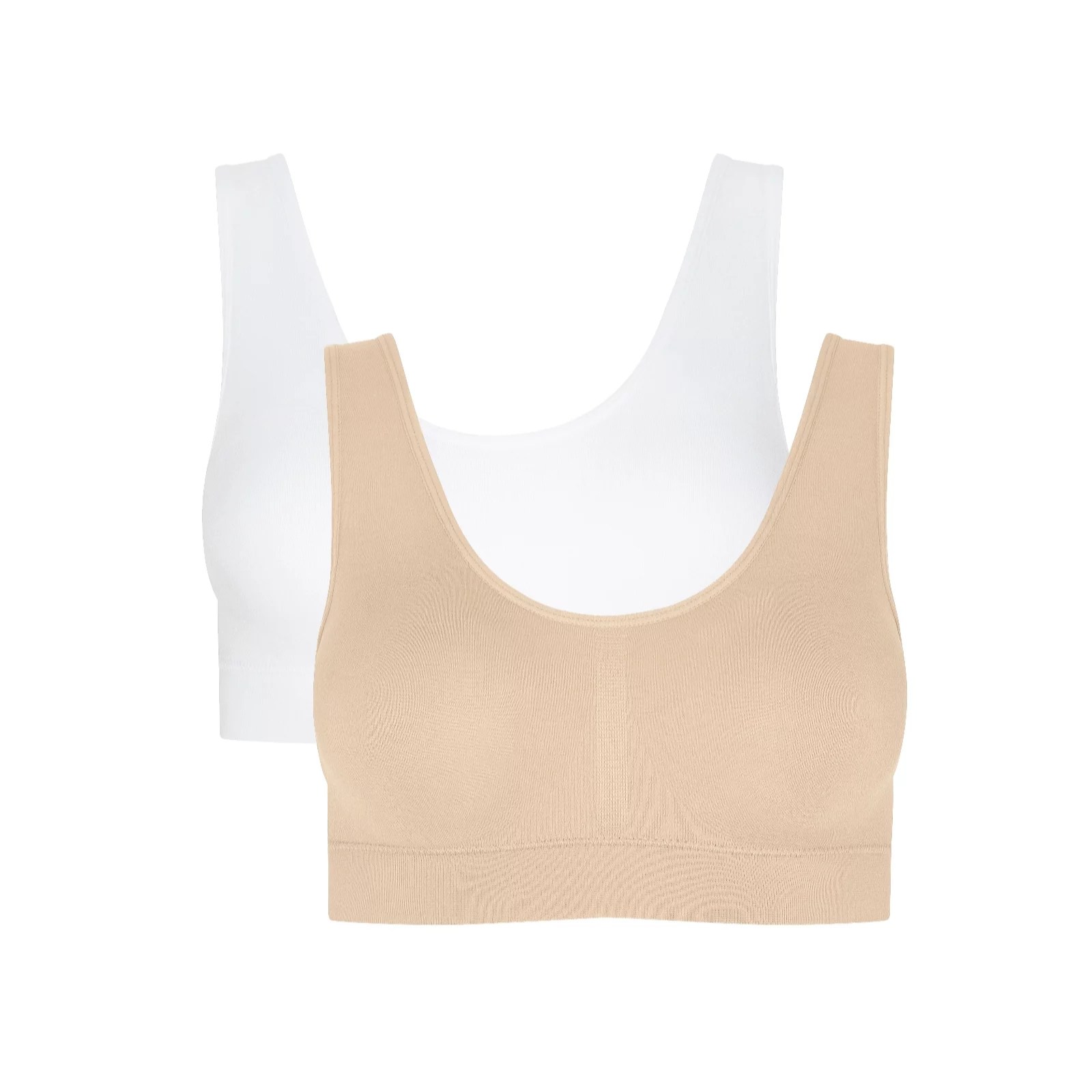 Jockey Modern Micro Seamfree Padded Bralette 2 Pack QVC UK