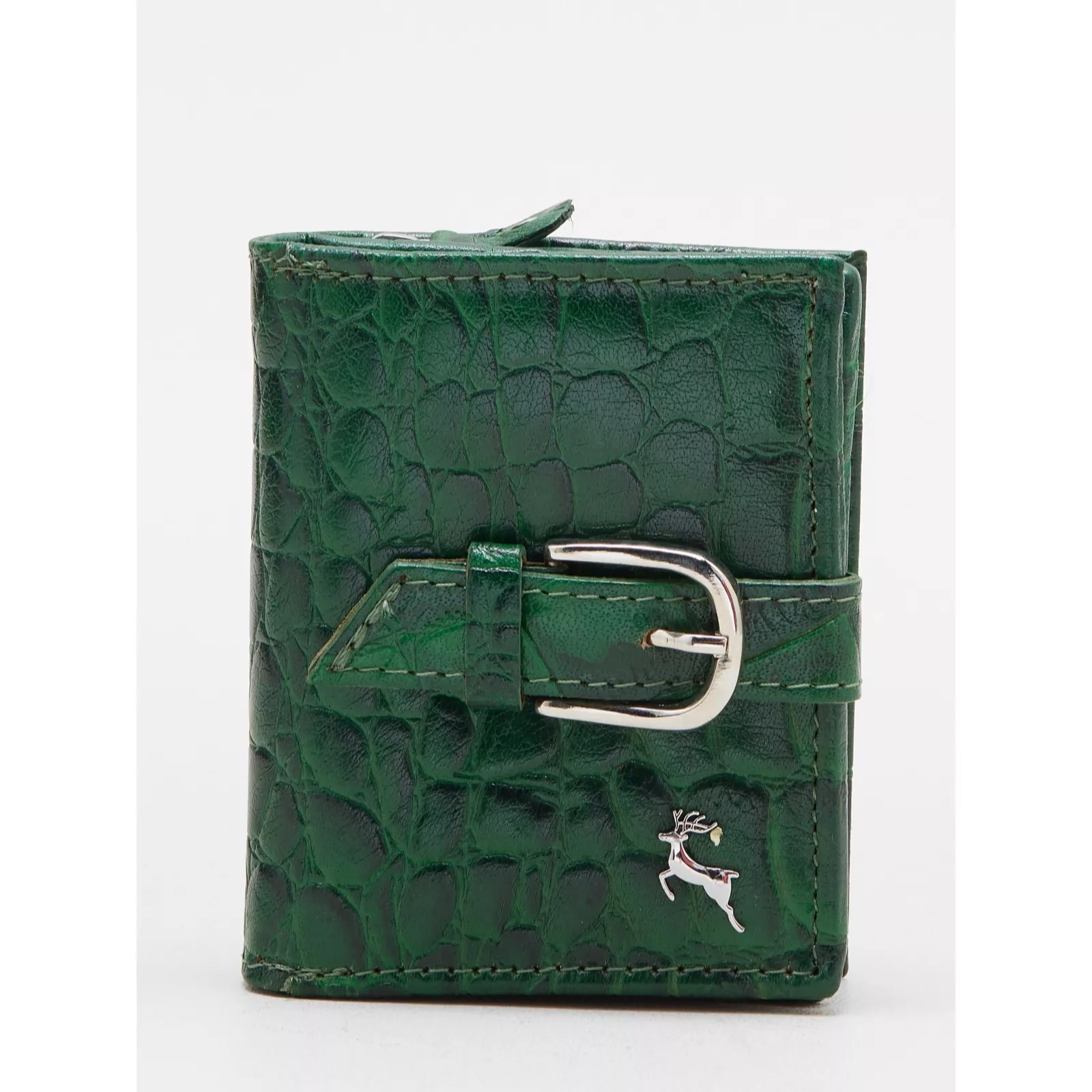 Ashwood Joani Boxed Leather Croc RFID Purse QVC UK