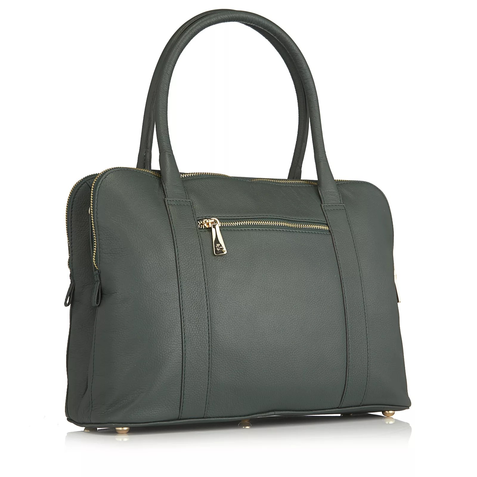 Ashwood Leather Triple Compartment Shoulder Bag QVC UK