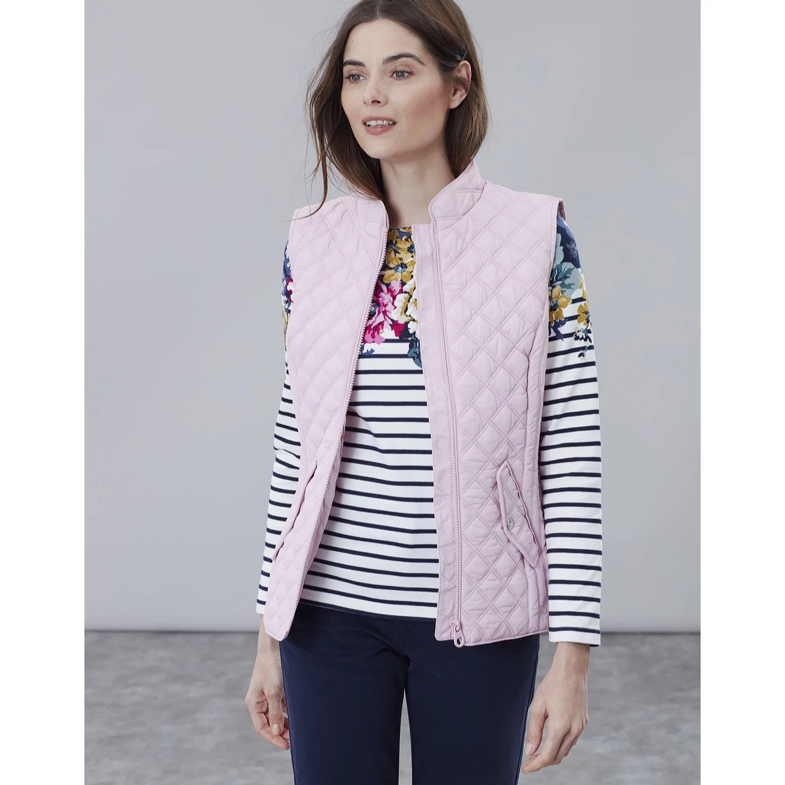 Joules Minx Quilted Gilet QVC UK