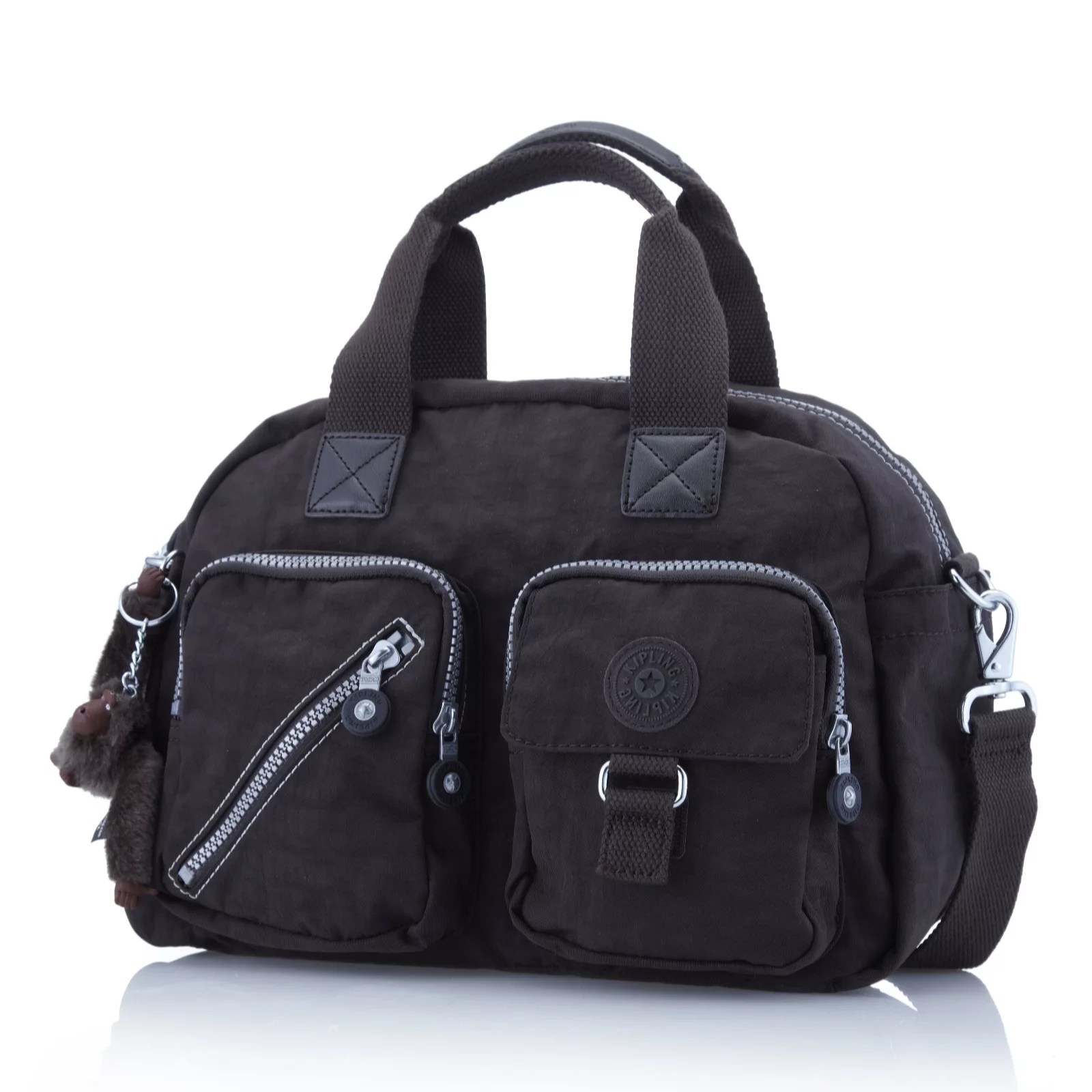 Kipling Defea Rounded Shape Handbag With Front Zip Pockets QVC UK