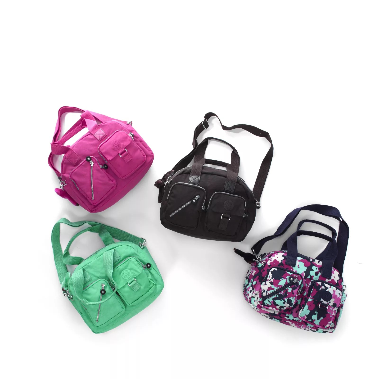 Kipling Defea Rounded Shape Handbag With Front Zip Pockets QVC UK