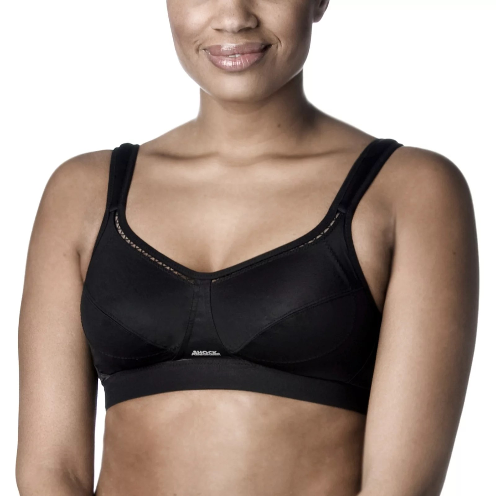 Playtex Shock Absorber Classic Sports Bra in Black QVC UK