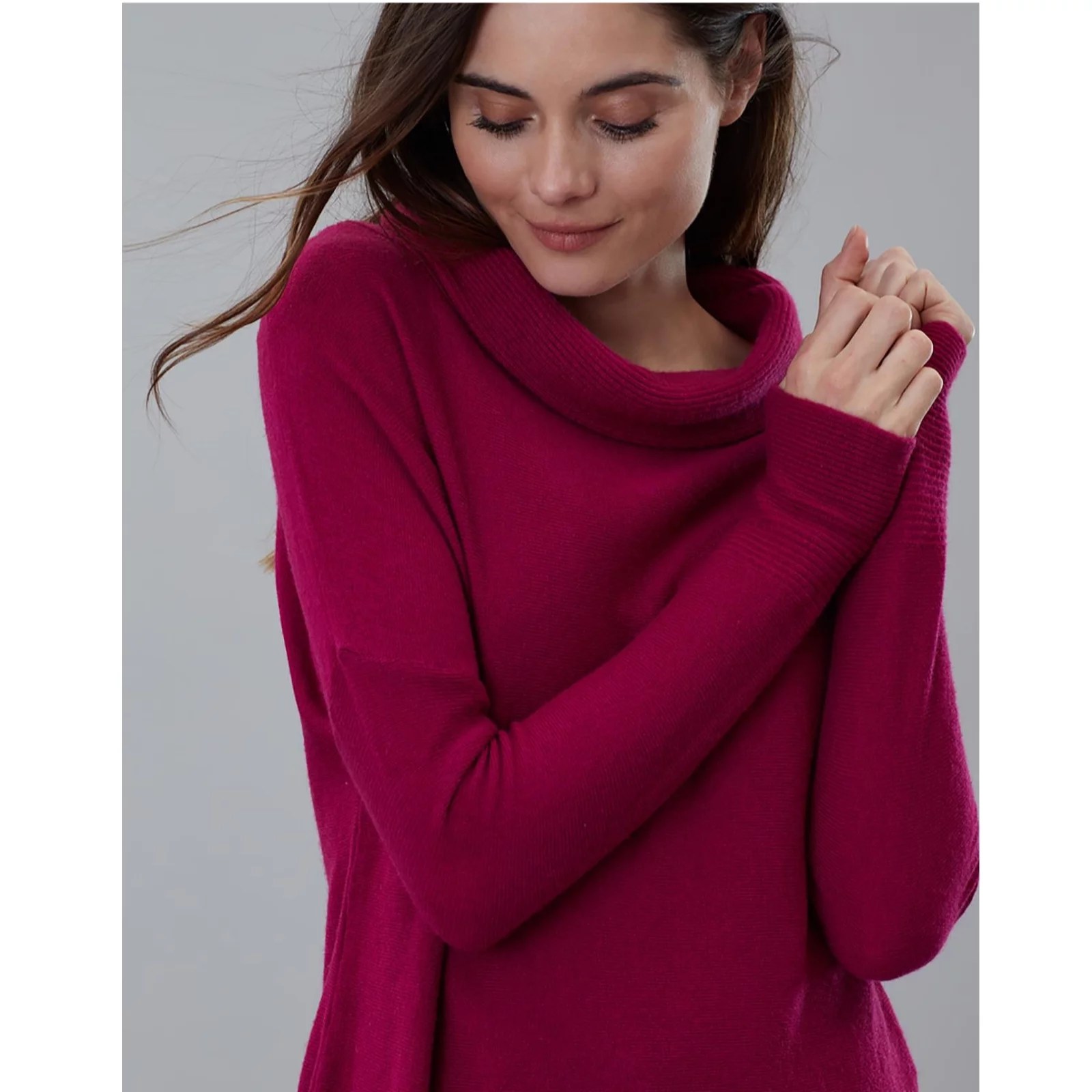 Joules Juniper Dropped Shoulder Funnel Neck Jumper QVC UK
