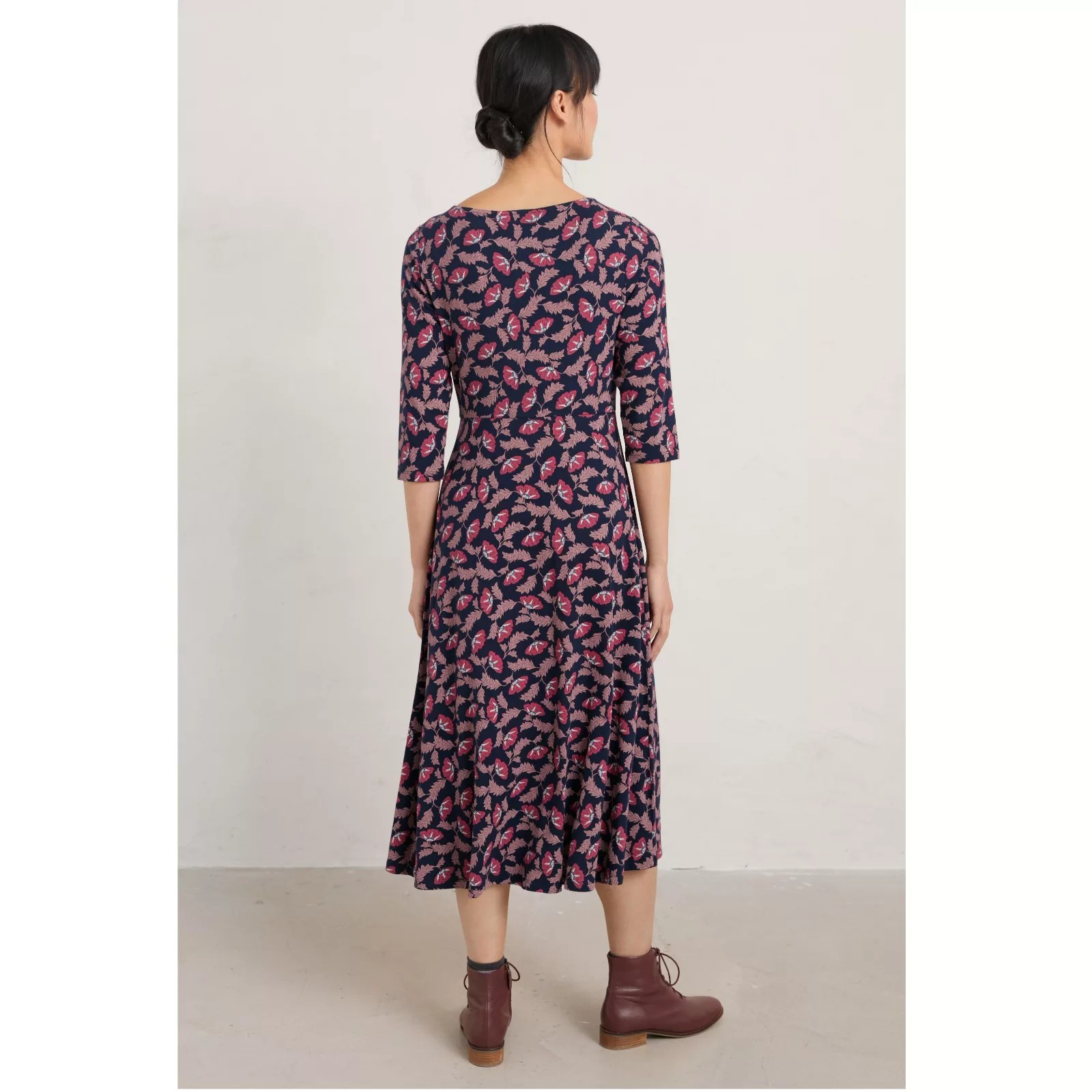 Seasalt Cornwall 3/4 Wild Bouquet Dress QVC UK