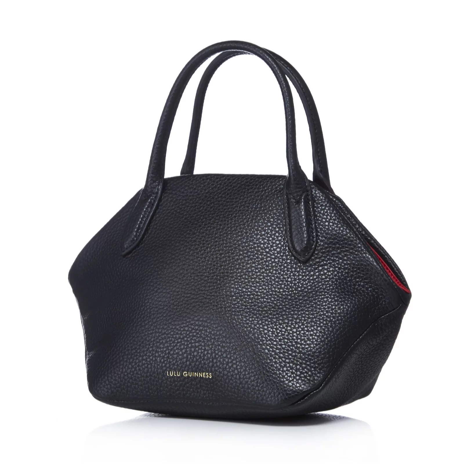 Lulu Guinness Valentina Small Grainy Leather Crossbody Bag QVC UK