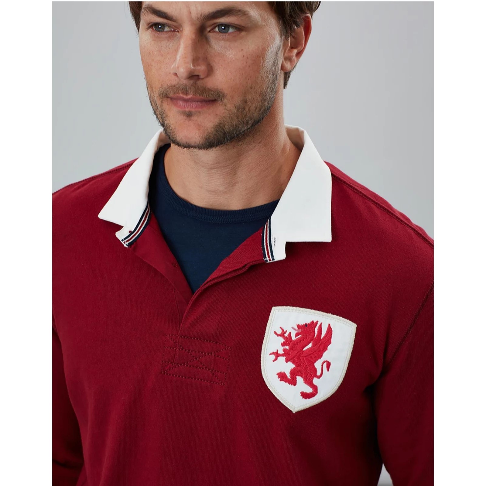Joules Mens Wales Rugby Shirt QVC UK