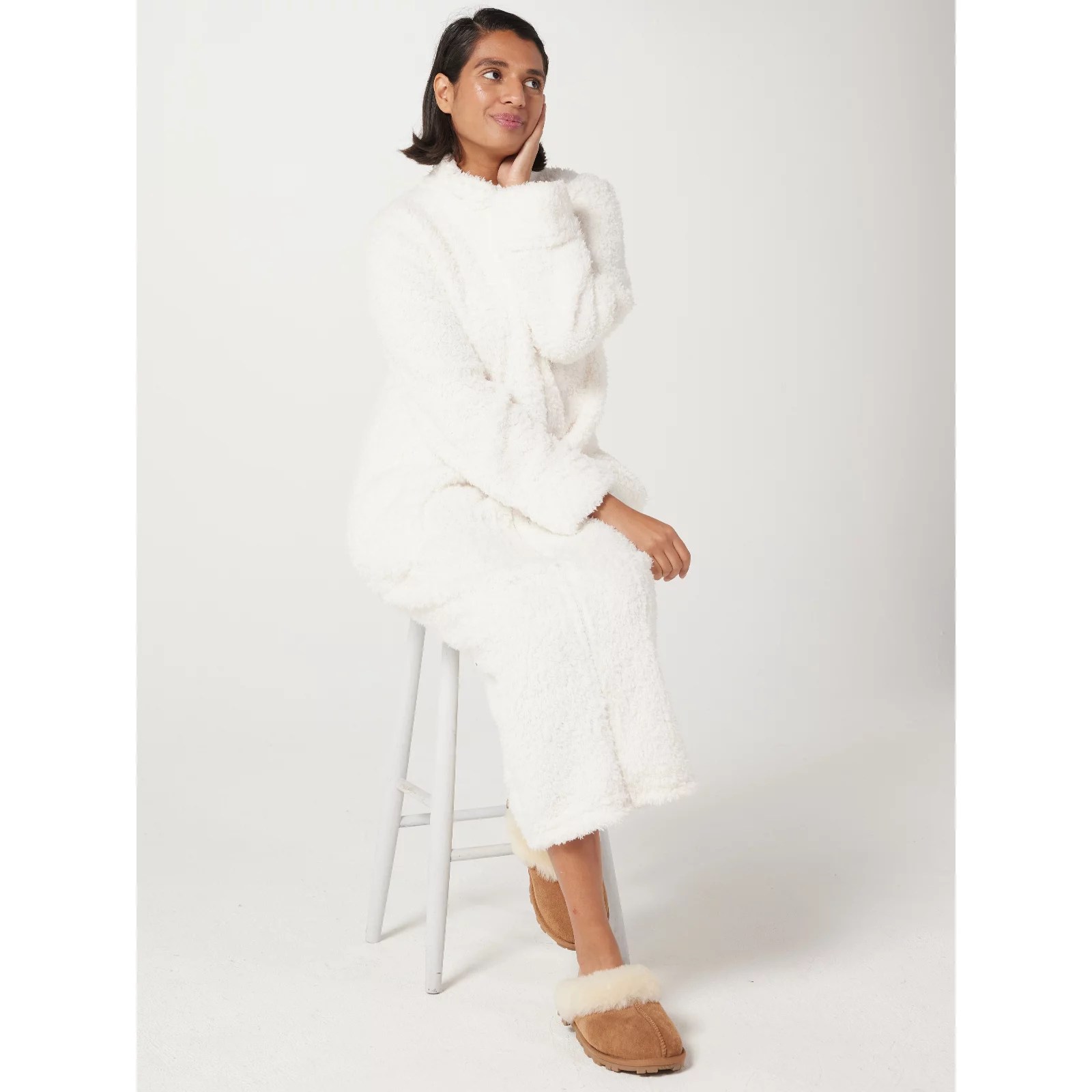Carole Hochman Shaggy Zip Robe QVC UK