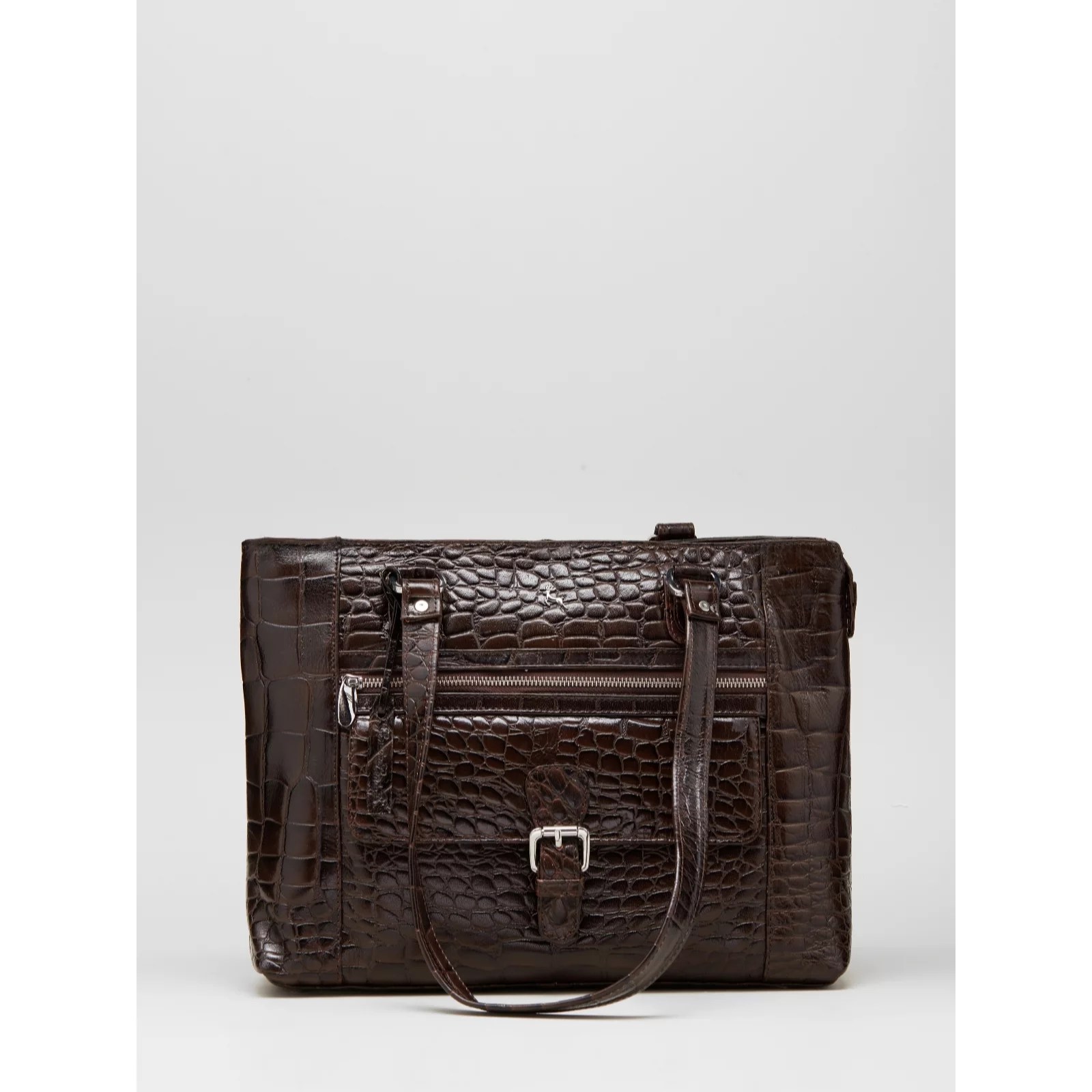 Ashwood Buckle Pocket Leather Shoulder Bag QVC UK