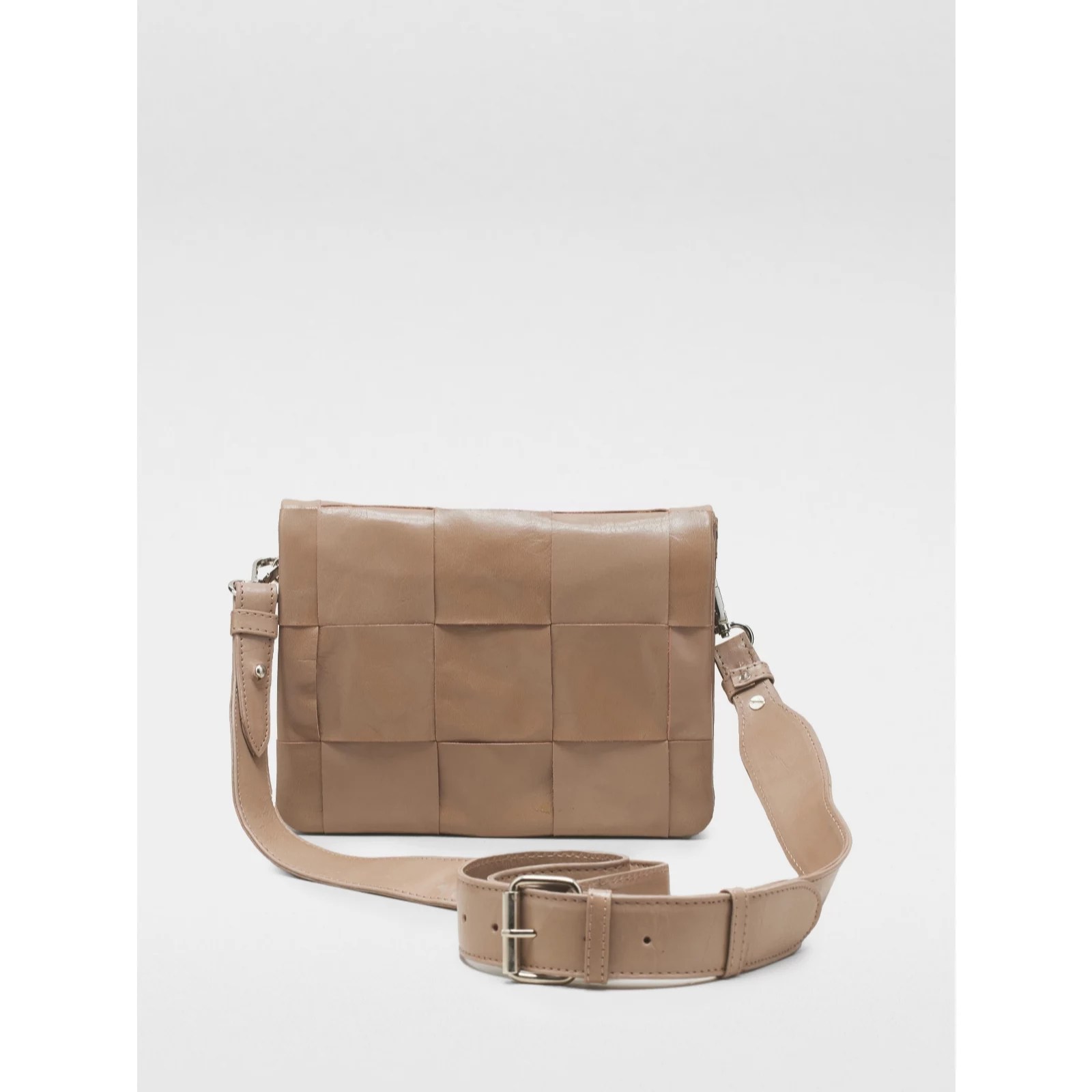 Ashwood Leather Woven Small Crossbody Bag QVC UK