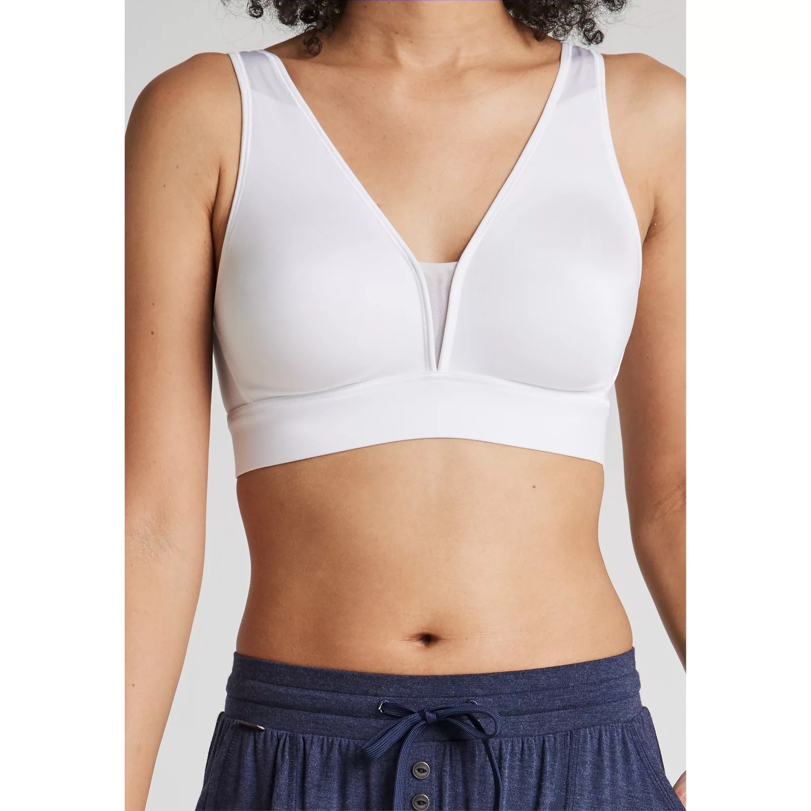 Jockey Forever Fit VNeck Unlined Bra 2 Pack QVC UK