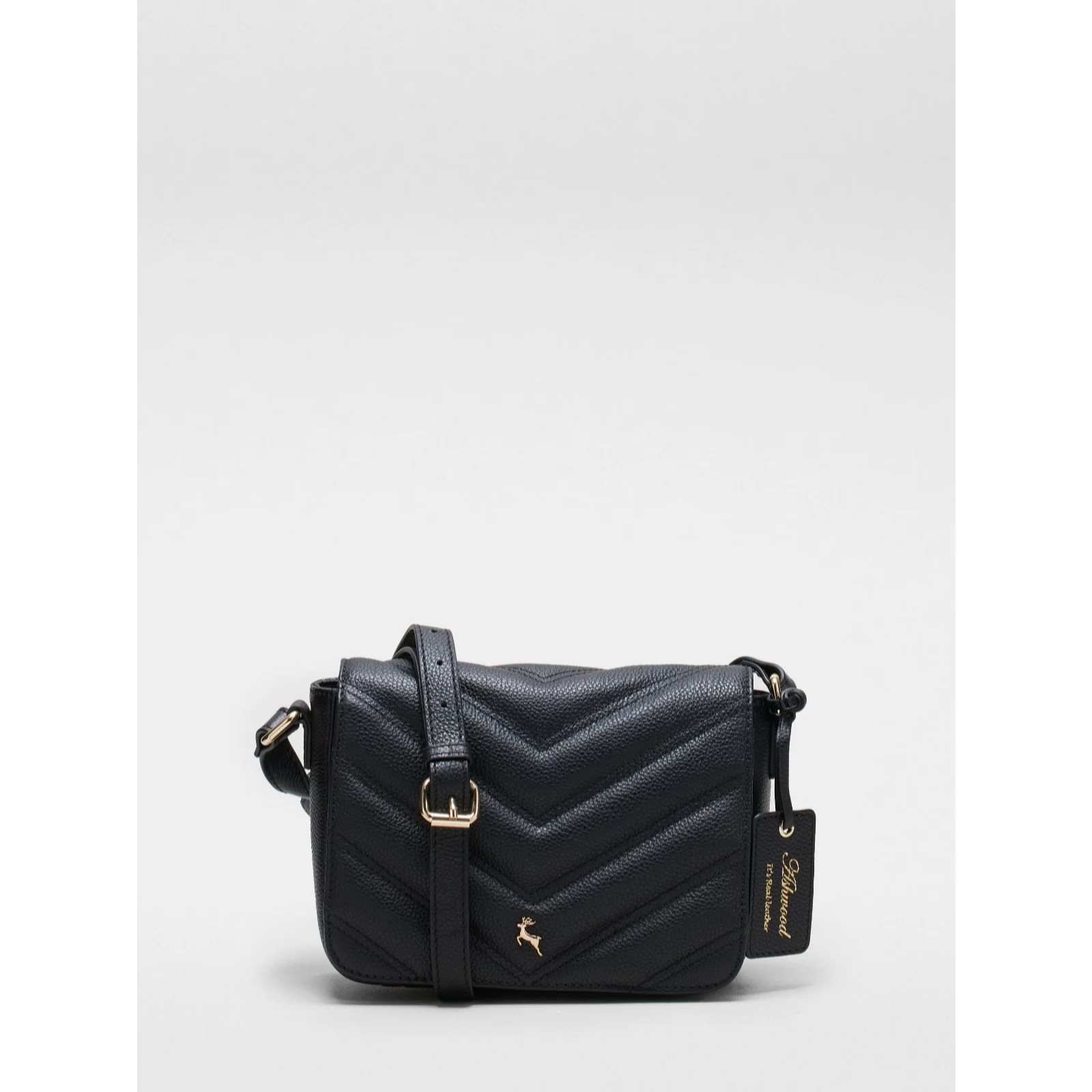 Ashwood Leather Quilted Small Crossbody Bag QVC UK