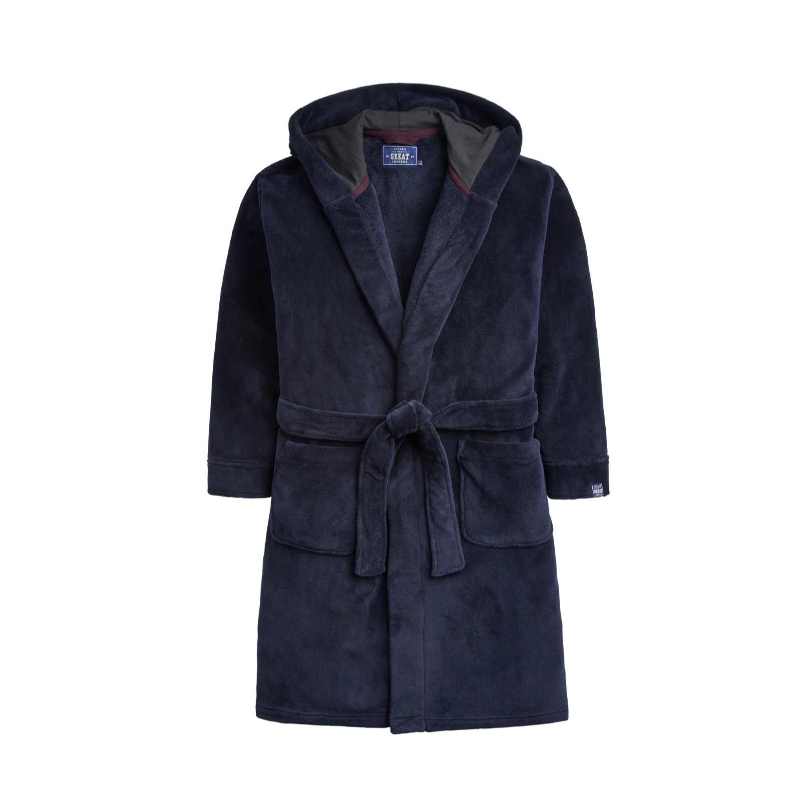 Joules Mens Cosytime Hooded Dressing Gown QVC UK
