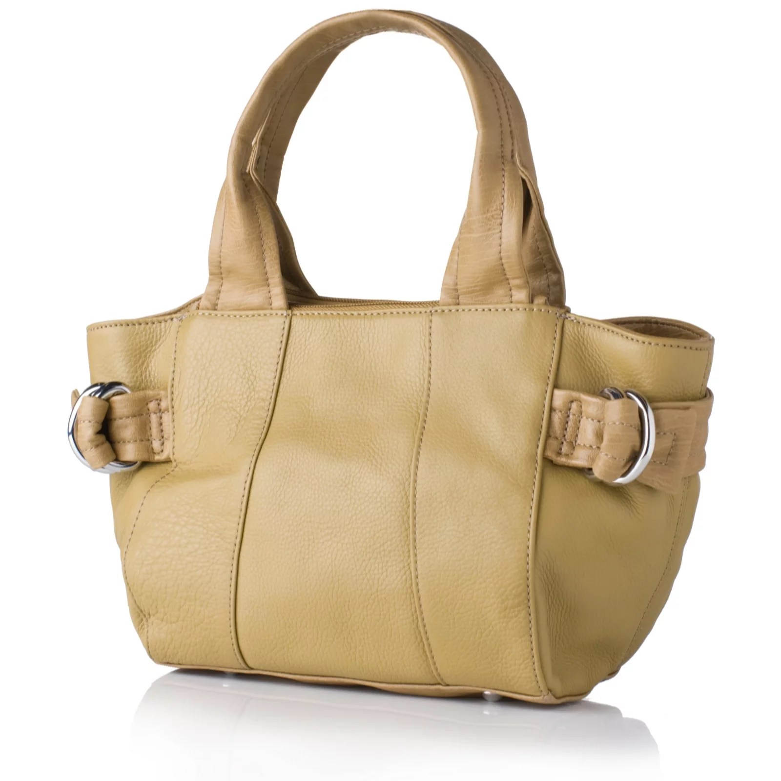 Tignanello Pebble Leather French Tote Bag QVC UK