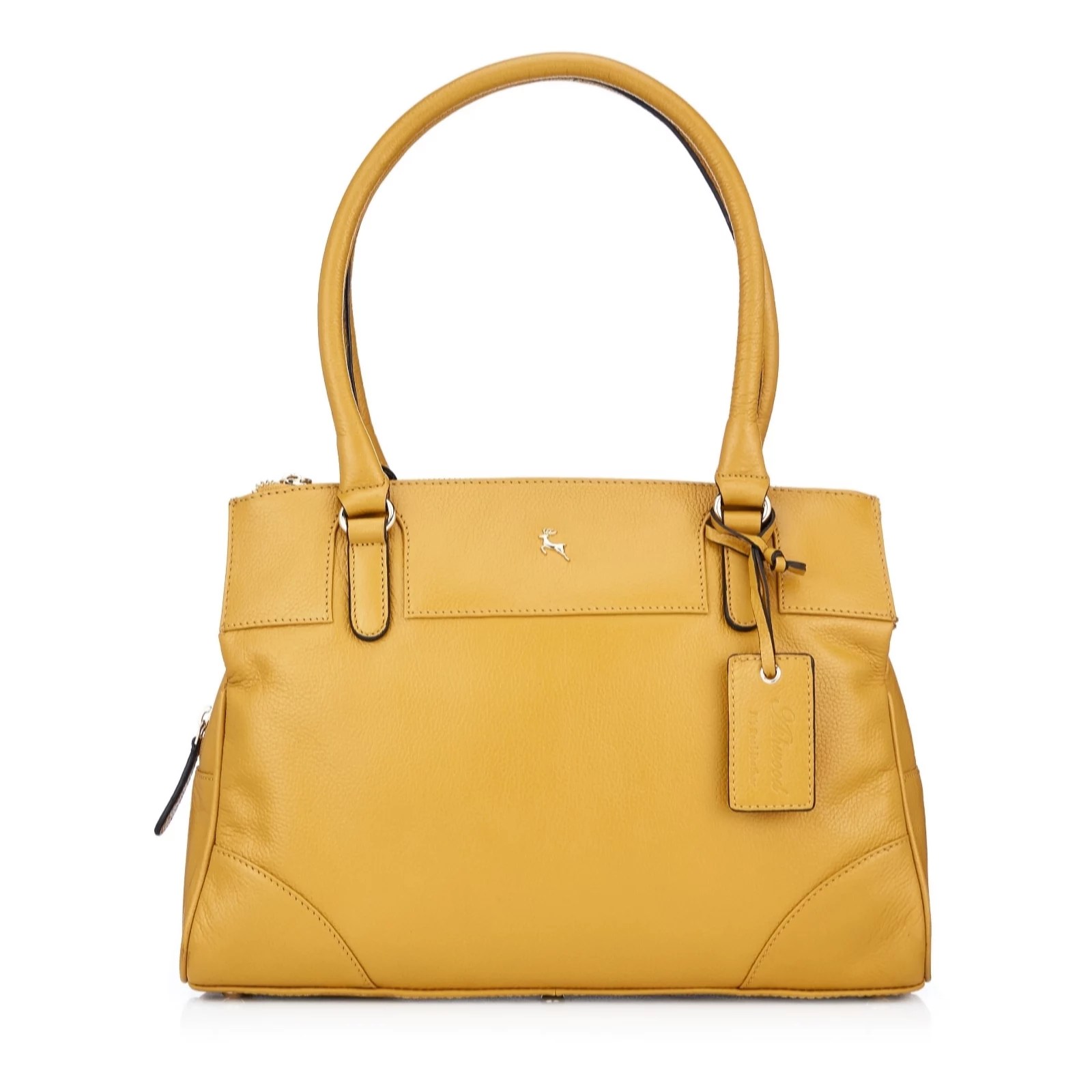 Outlet Ashwood Large Leather Triple Compartment Bag QVC UK