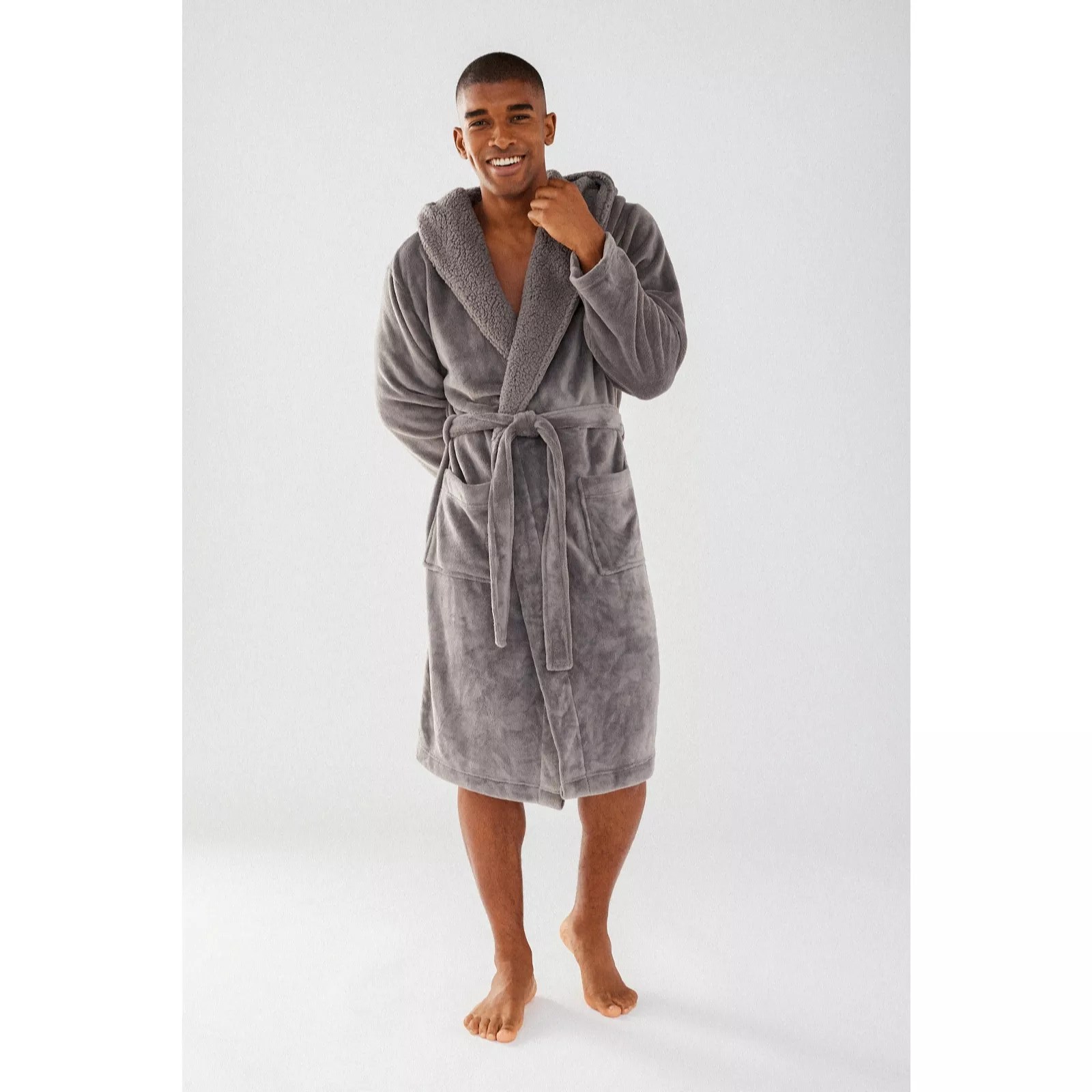 Chelsea Peers Fluffy Dressing Gown Mens QVC UK
