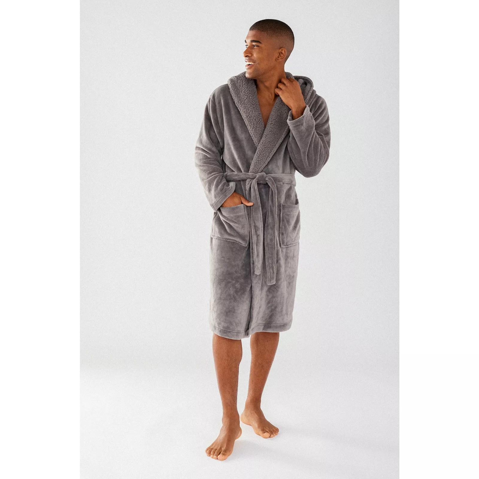 Chelsea Peers Fluffy Dressing Gown Mens QVC UK