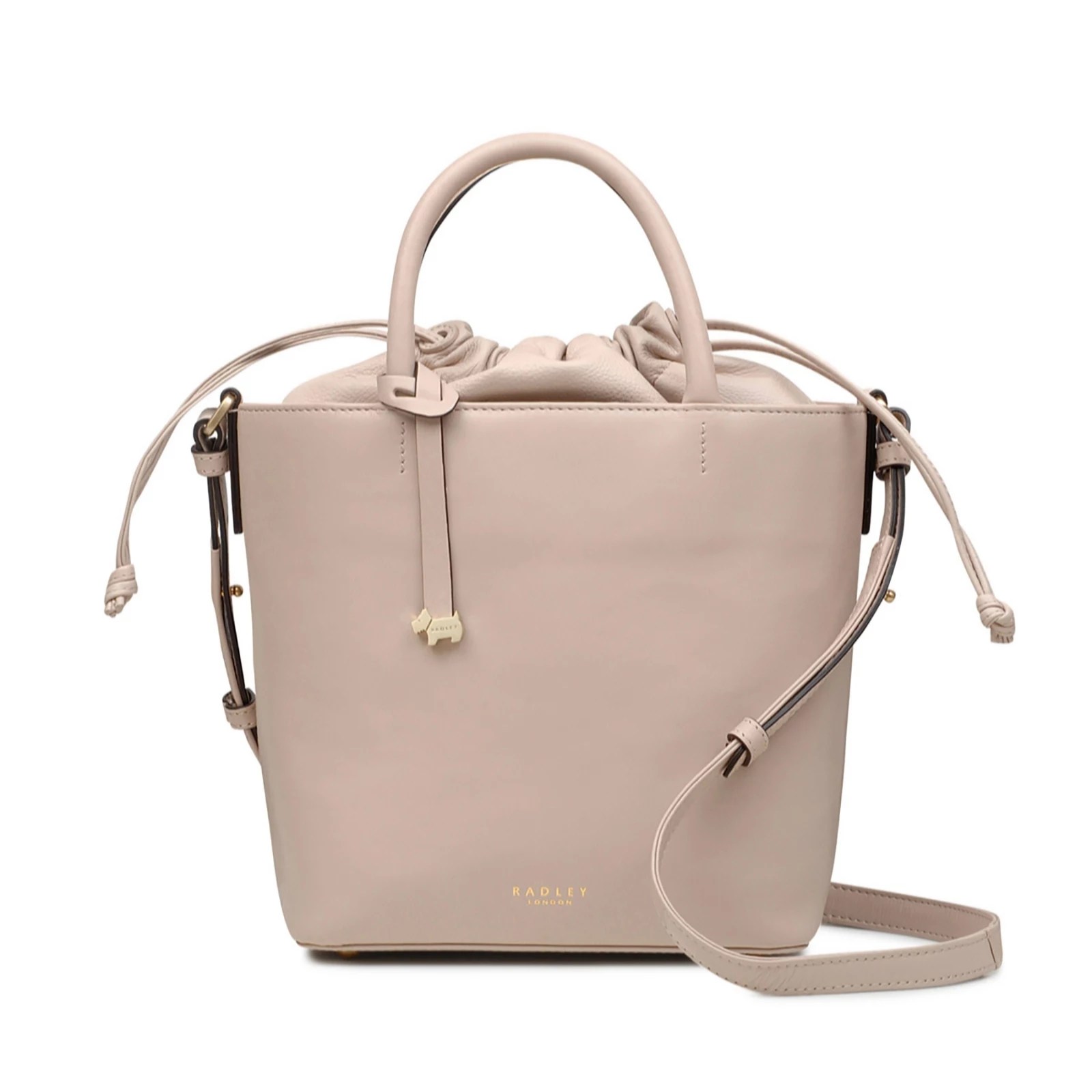 Radley Knitters Close Small Bucket Drawstring Bag QVC UK